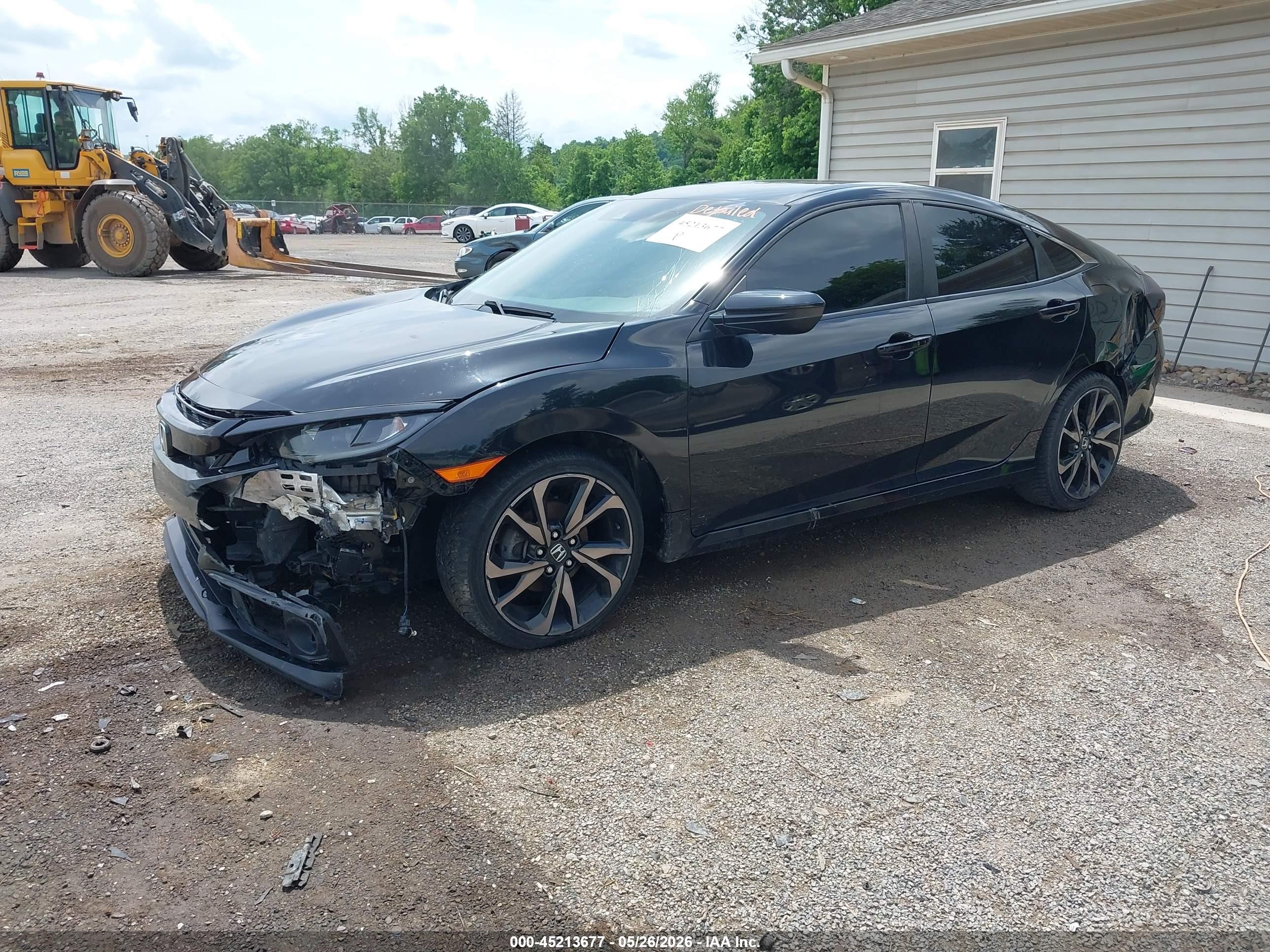 2019 Honda Civic Sport Black vin: 2HGFC2F89KH541123