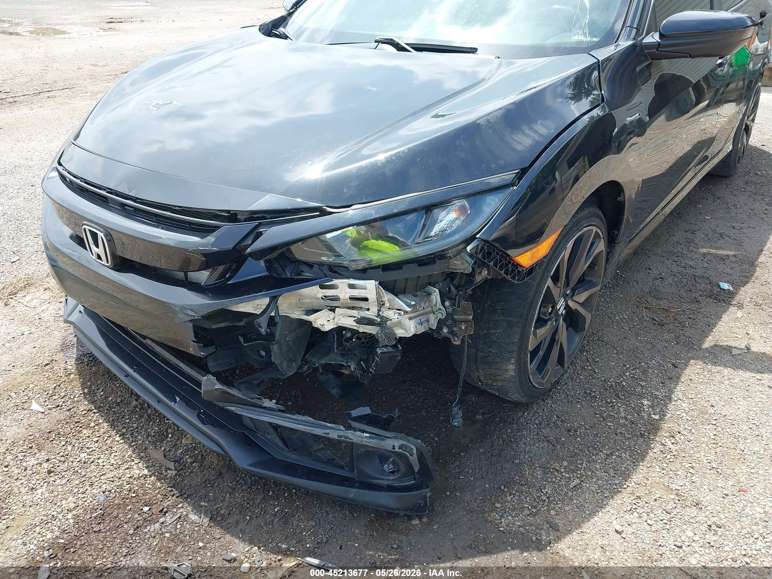 2019 Honda Civic Sport Black vin: 2HGFC2F89KH541123