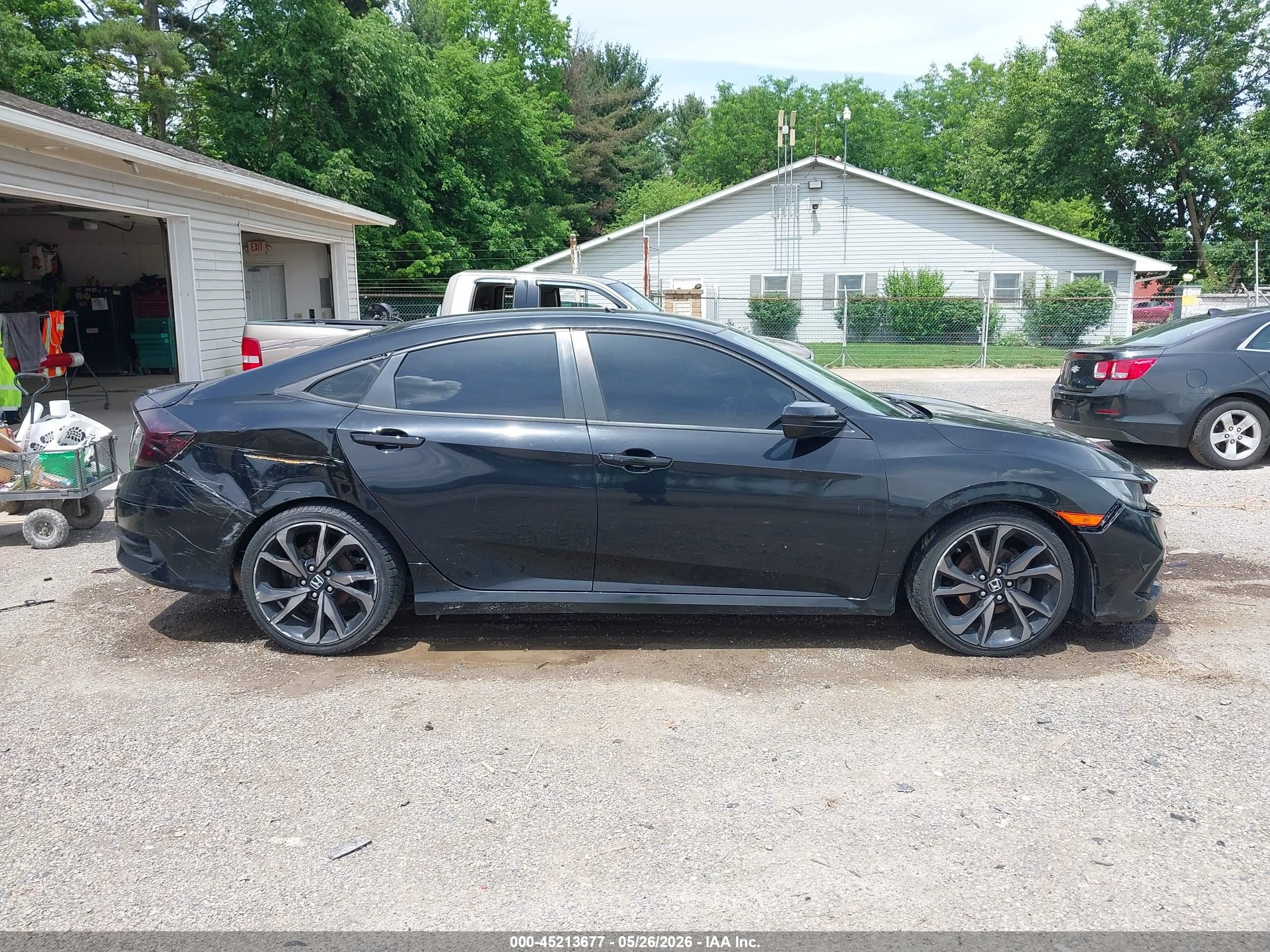 2019 Honda Civic Sport Black vin: 2HGFC2F89KH541123