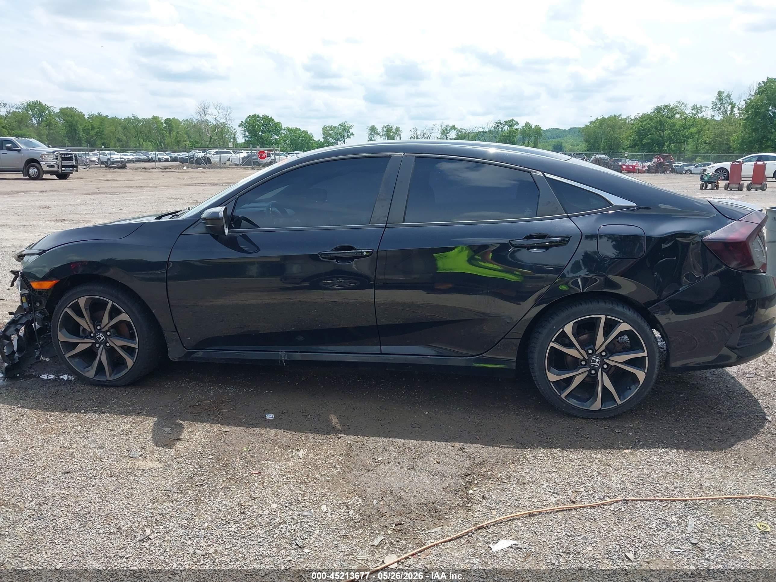 2019 Honda Civic Sport Black vin: 2HGFC2F89KH541123