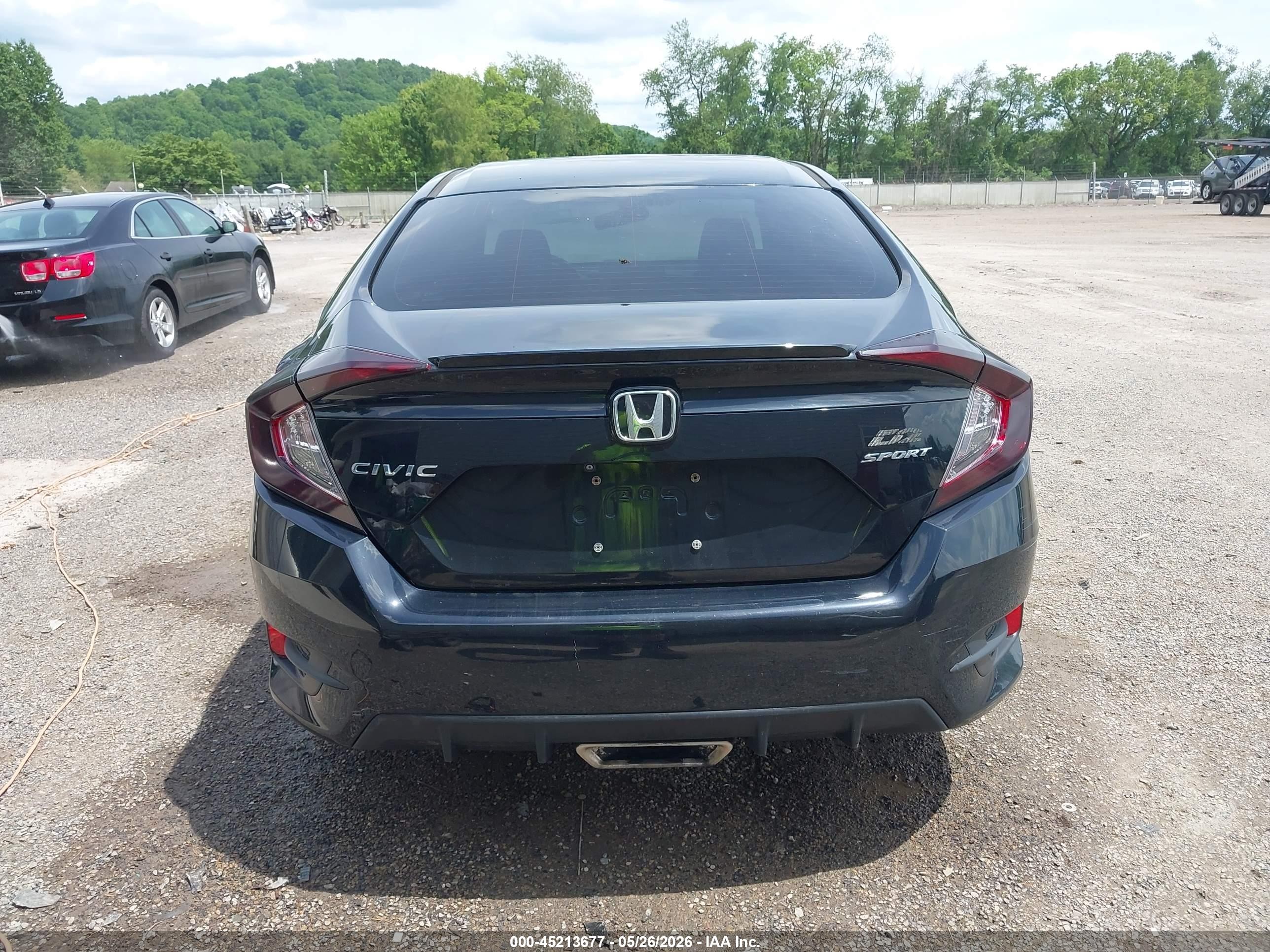2019 Honda Civic Sport Black vin: 2HGFC2F89KH541123