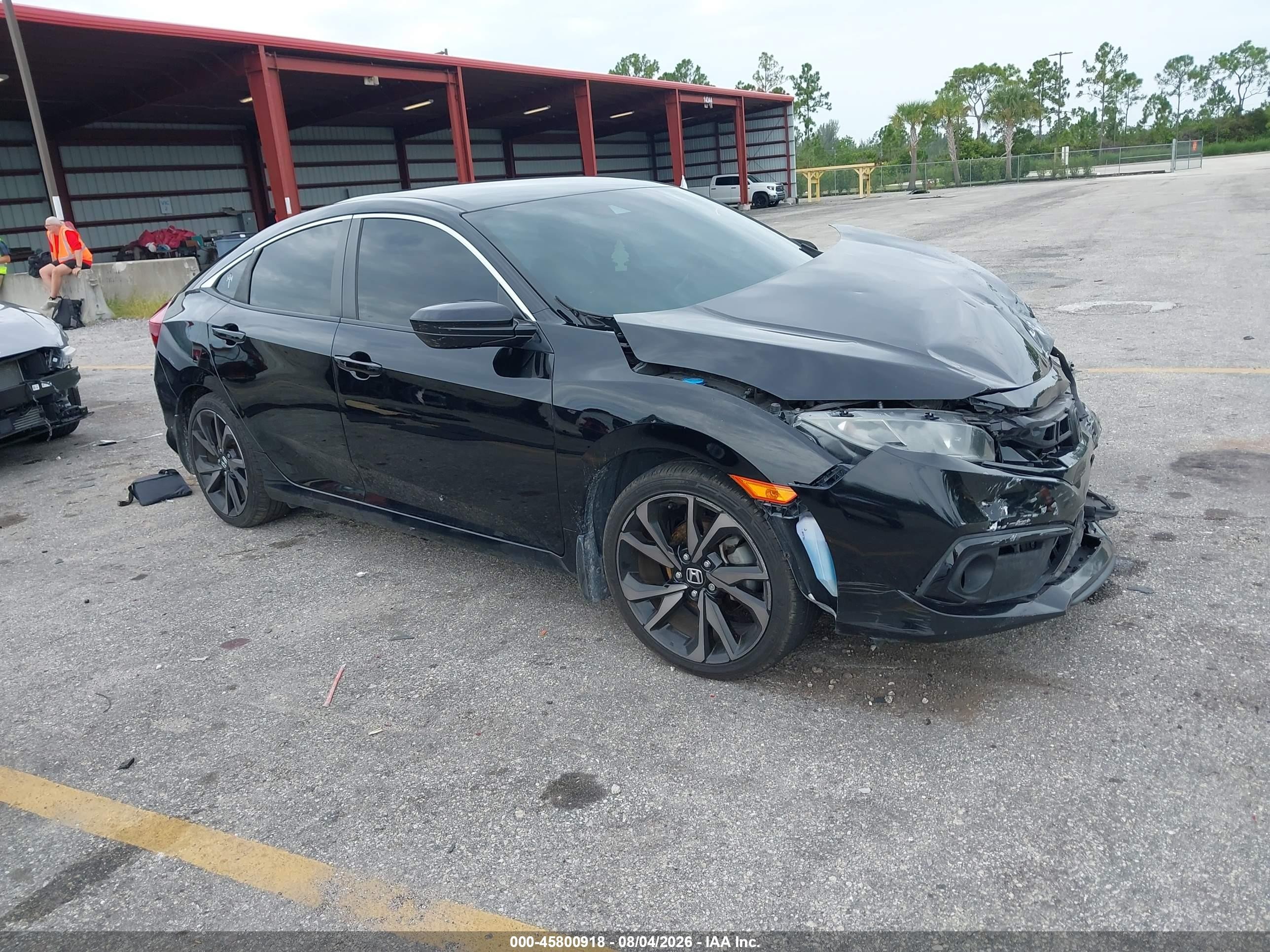 2020 Honda Civic Sport Black vin: 2HGFC2F89LH523125