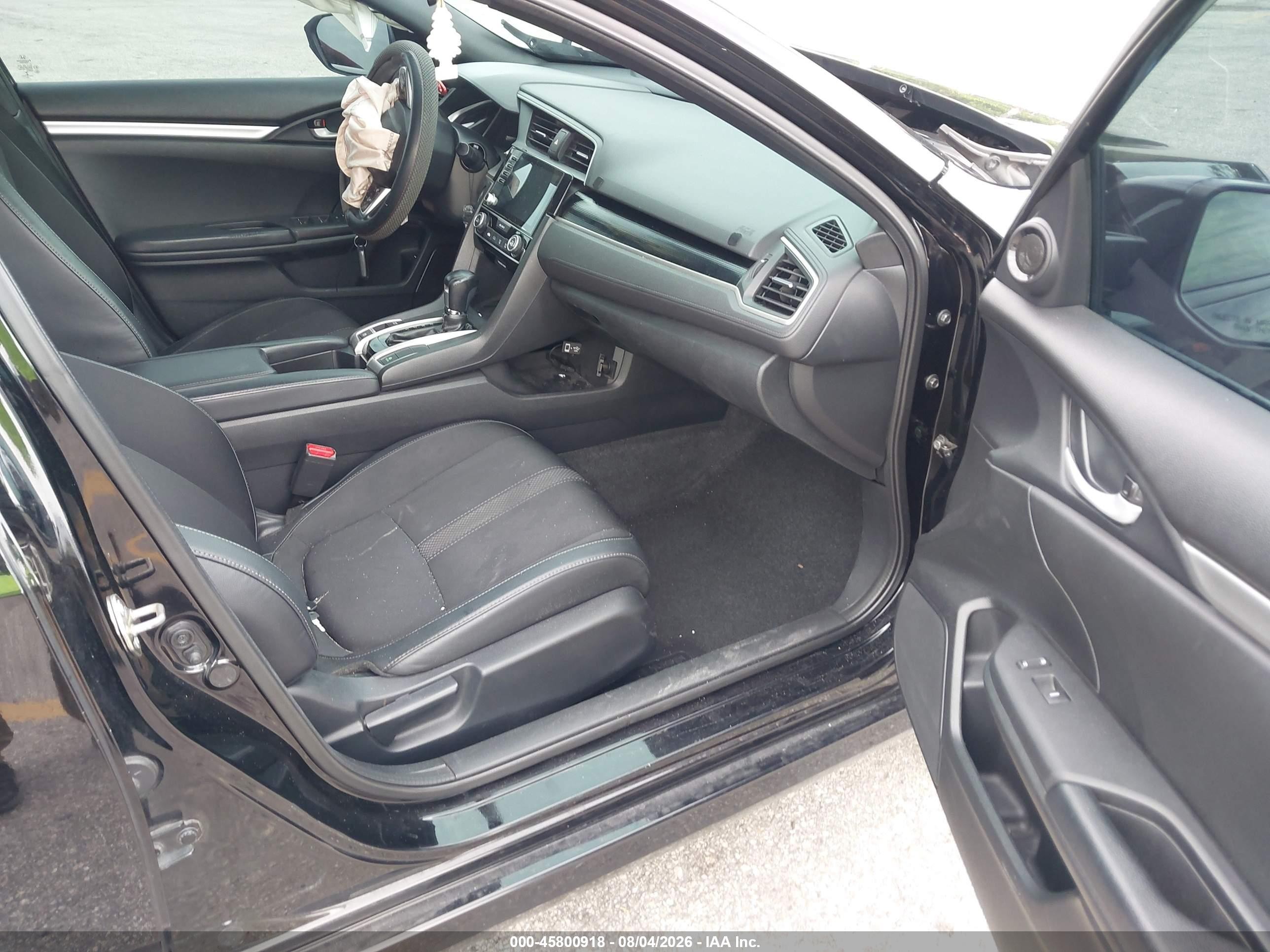 2020 Honda Civic Sport Черный vin: 2HGFC2F89LH523125
