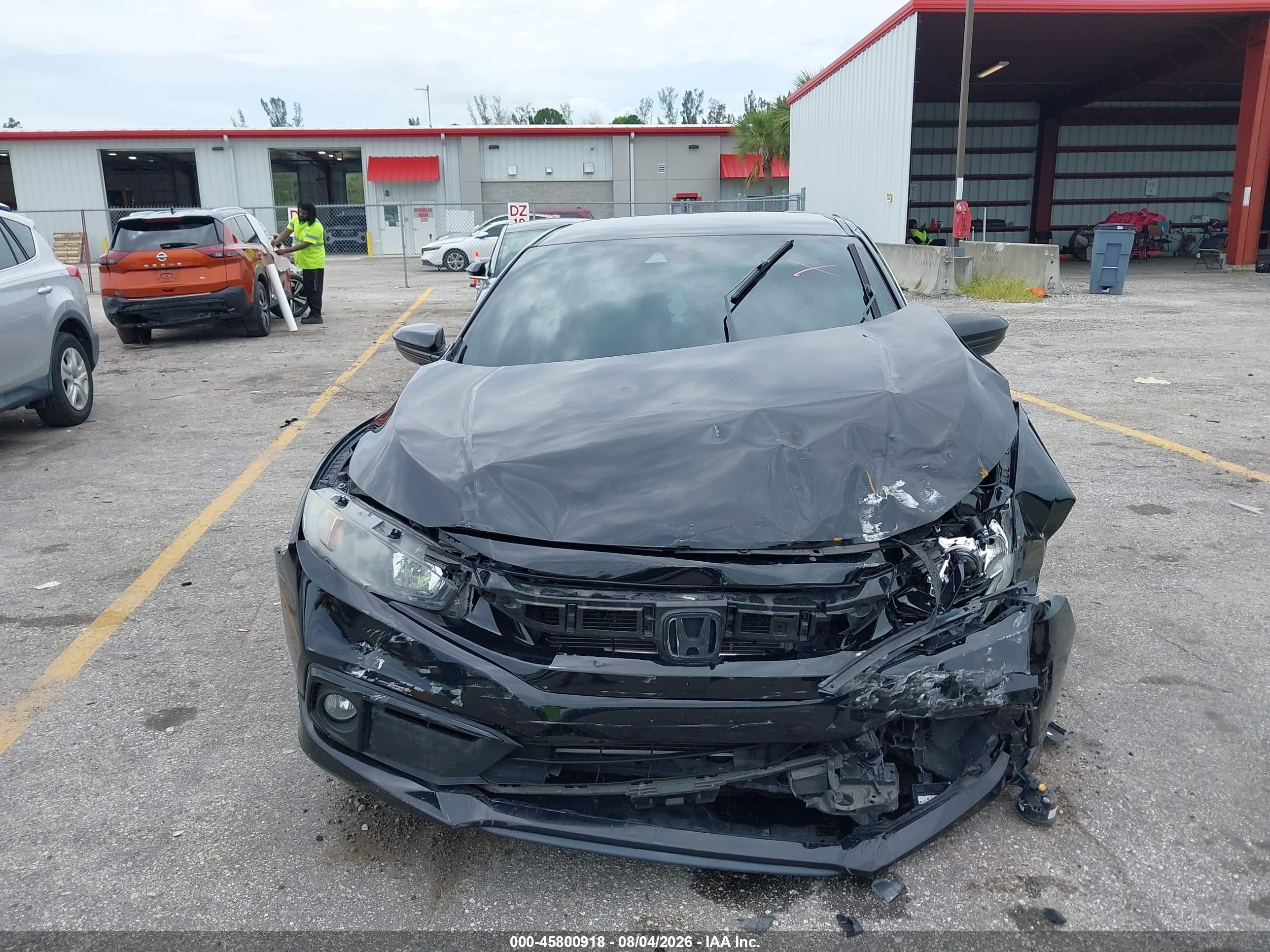 2020 Honda Civic Sport Черный vin: 2HGFC2F89LH523125