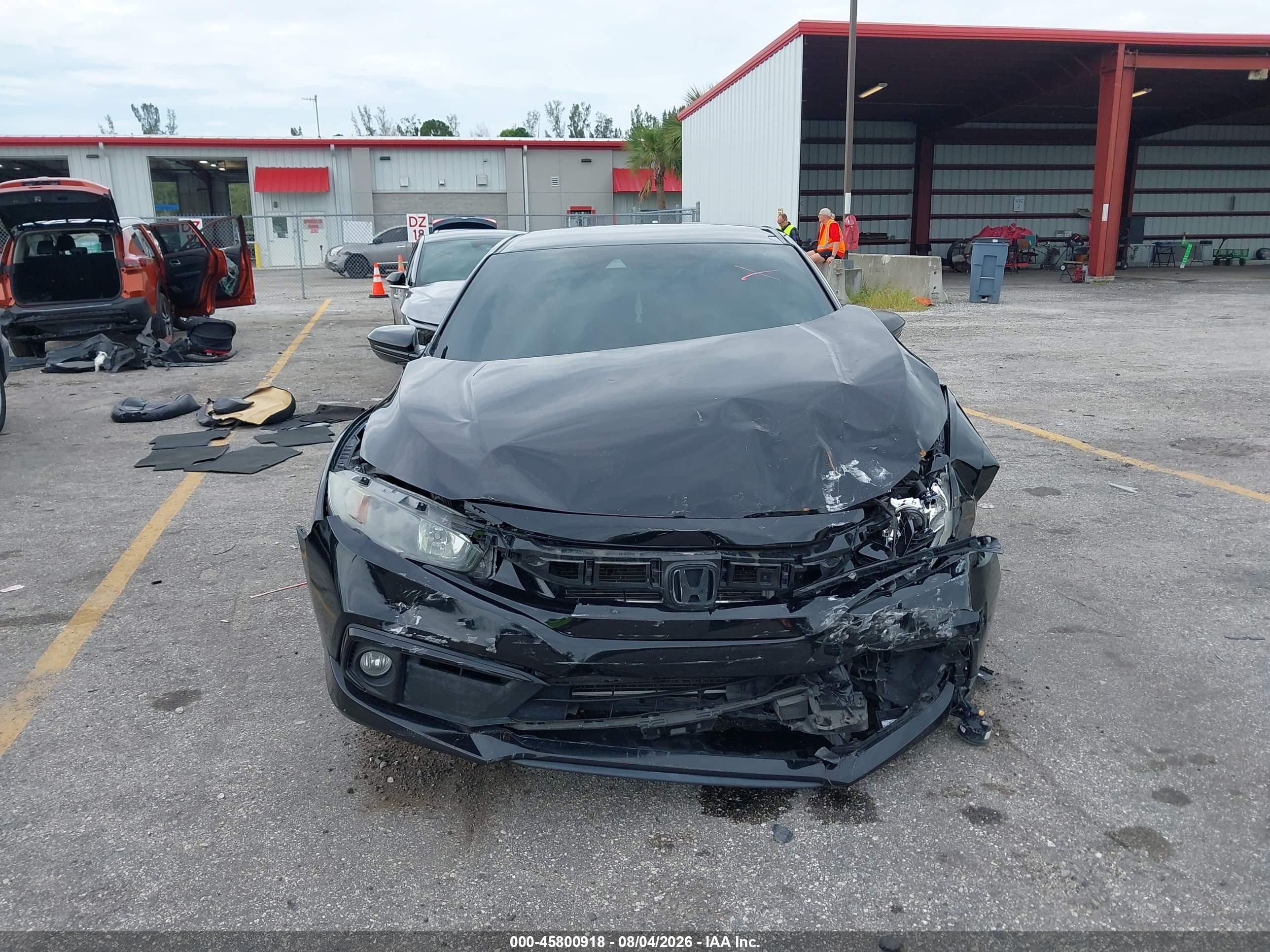 2020 Honda Civic Sport Черный vin: 2HGFC2F89LH523125