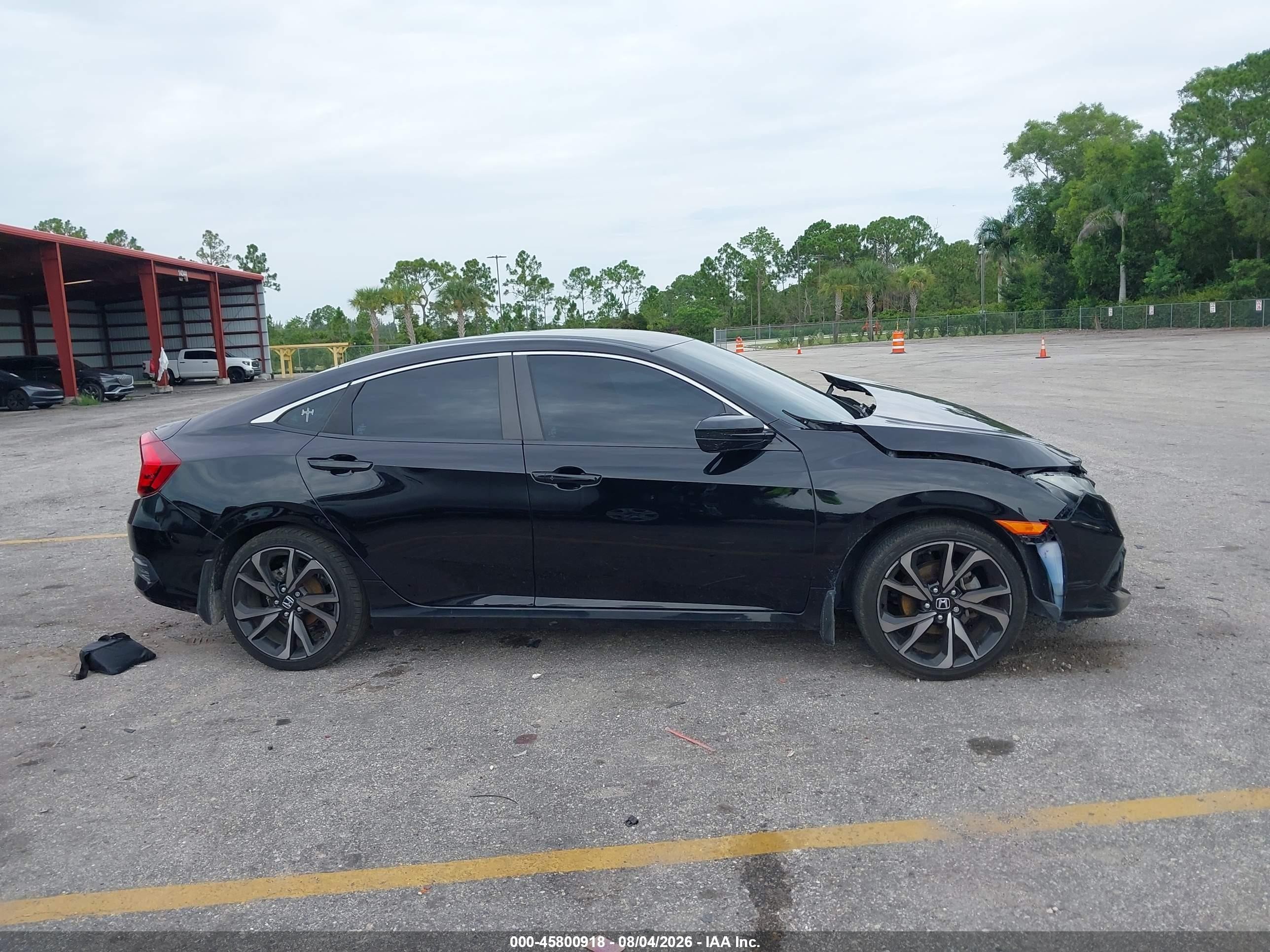 2020 Honda Civic Sport Черный vin: 2HGFC2F89LH523125