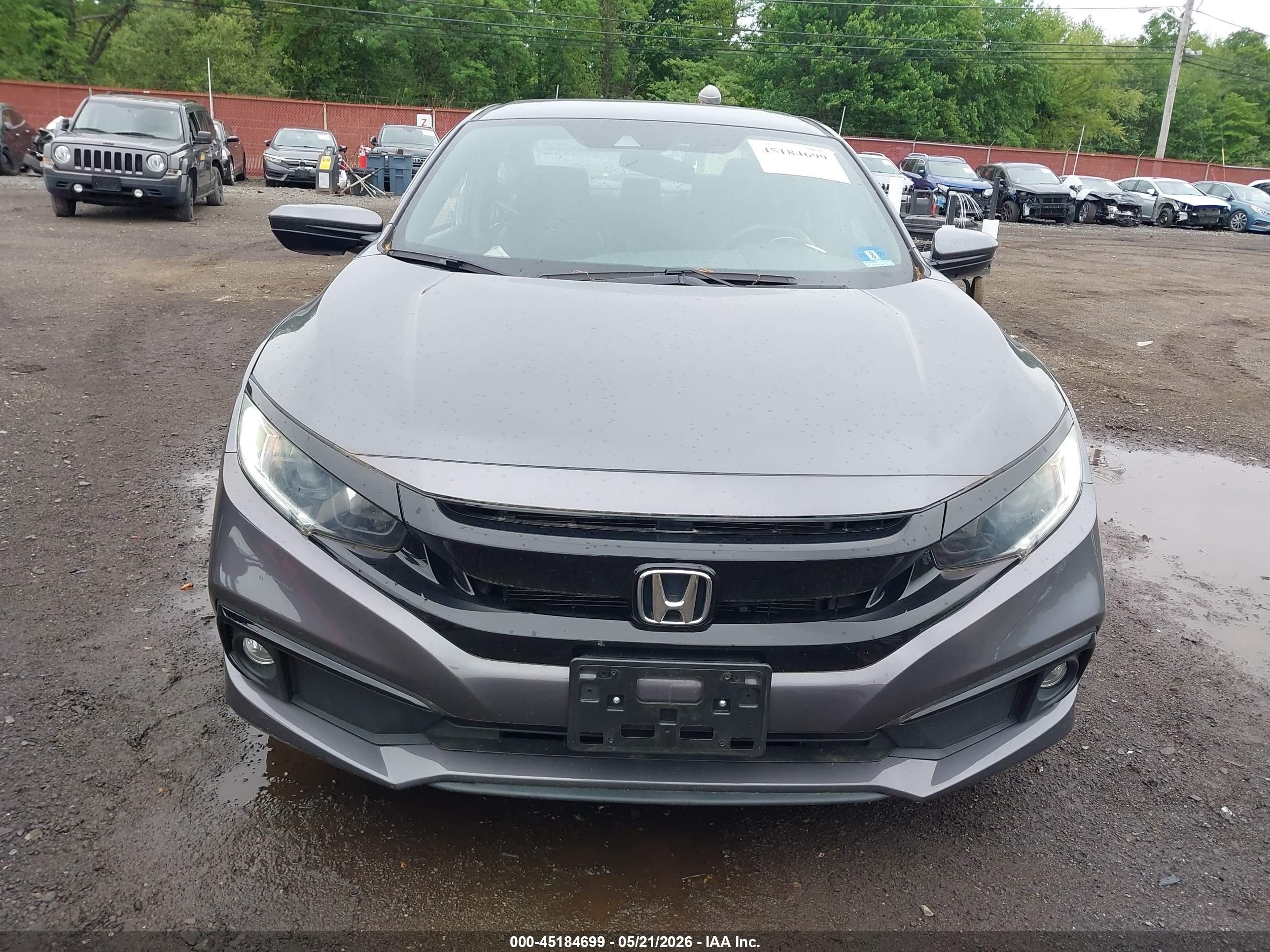 2020 Honda Civic Sport Gray vin: 2HGFC2F89LH541091