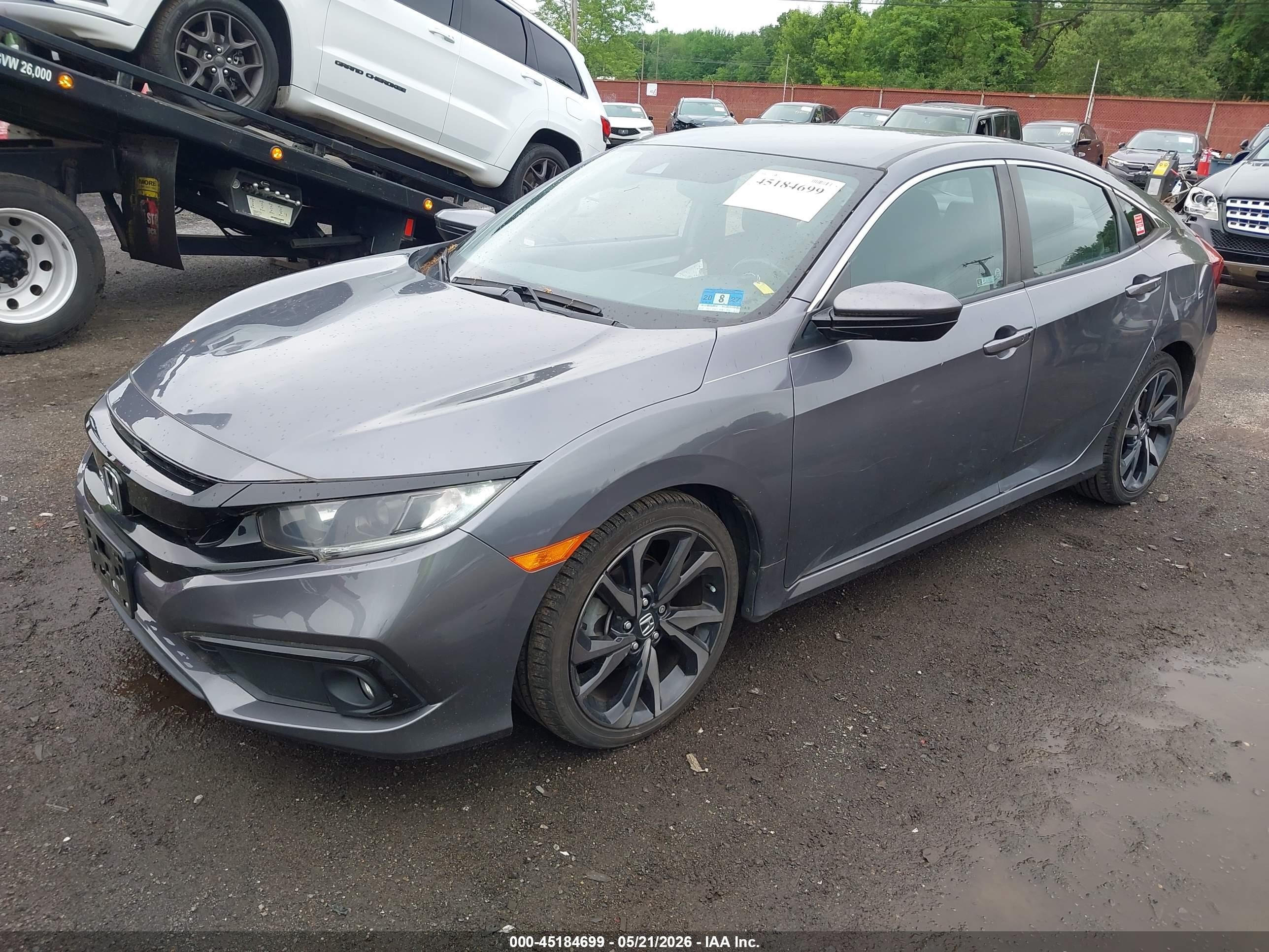 2020 Honda Civic Sport Gray vin: 2HGFC2F89LH541091
