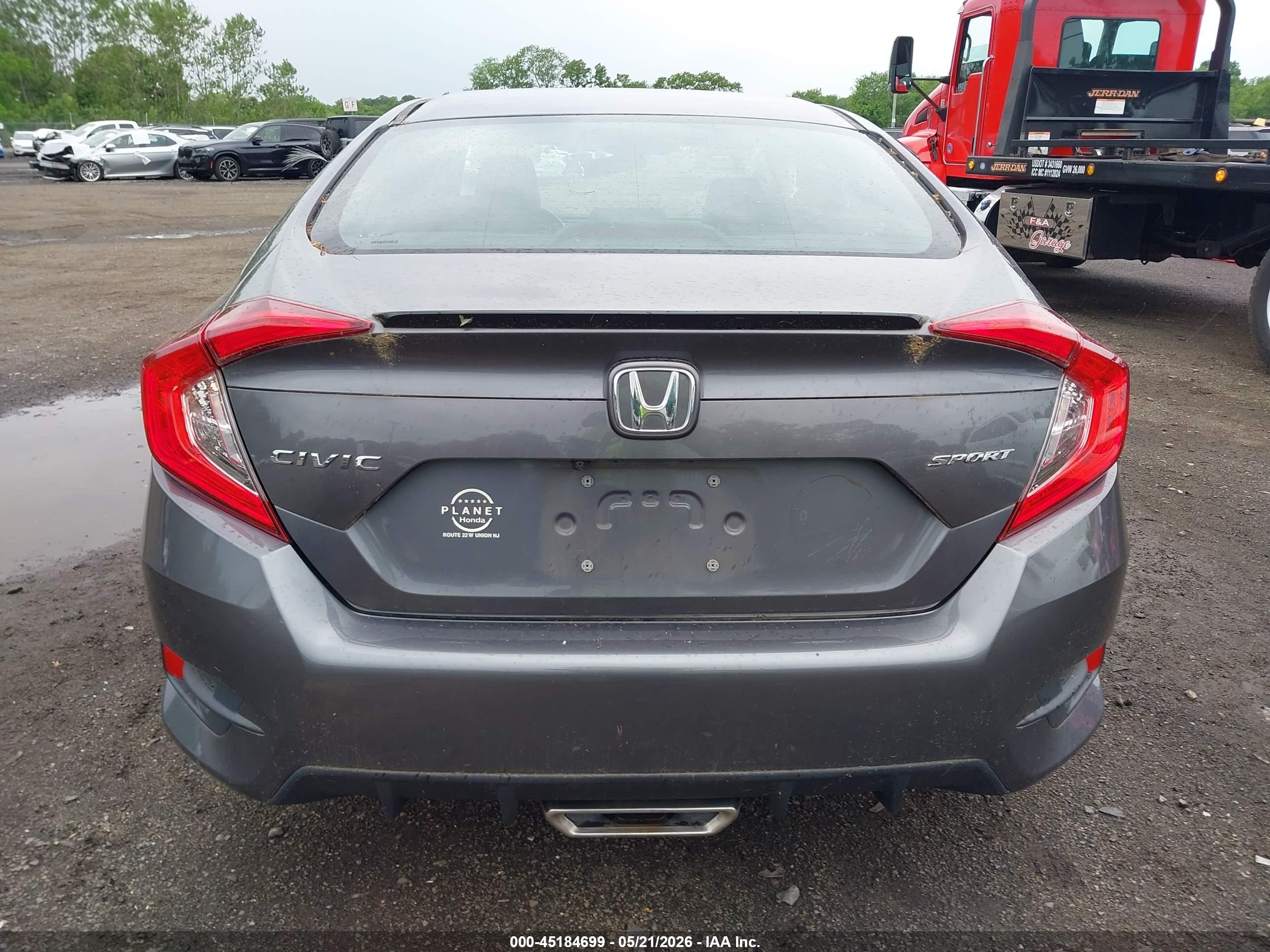 2020 Honda Civic Sport Gray vin: 2HGFC2F89LH541091