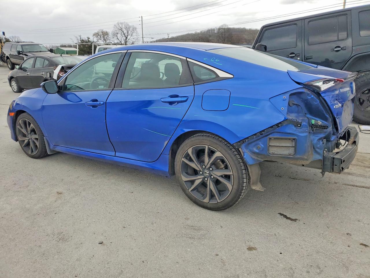 2021 Honda Civic Sport Blue vin: 2HGFC2F89MH535292