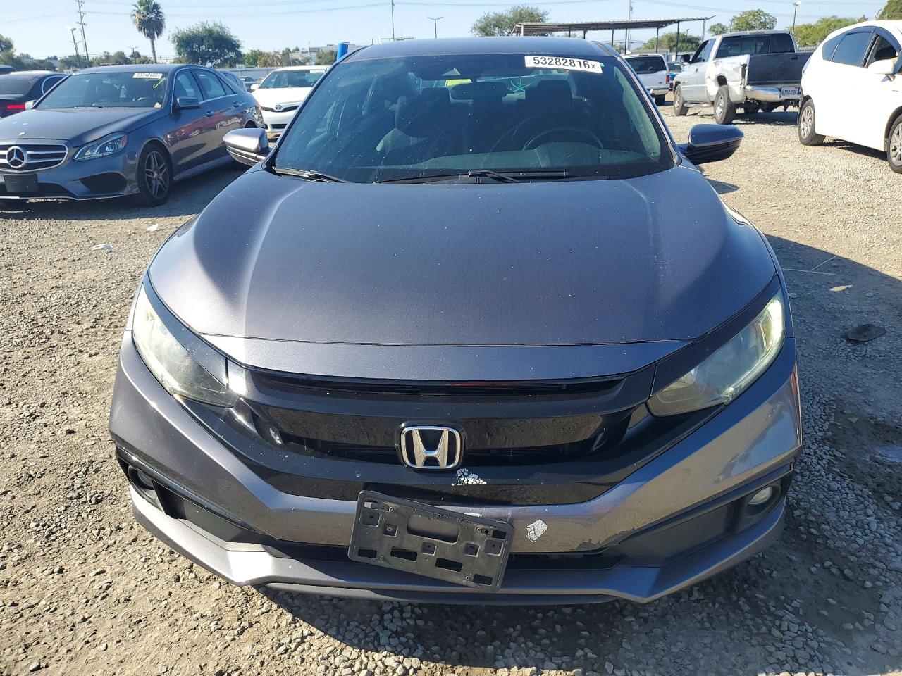 2019 Honda Civic Sport Gray vin: 2HGFC2F8XKH517915