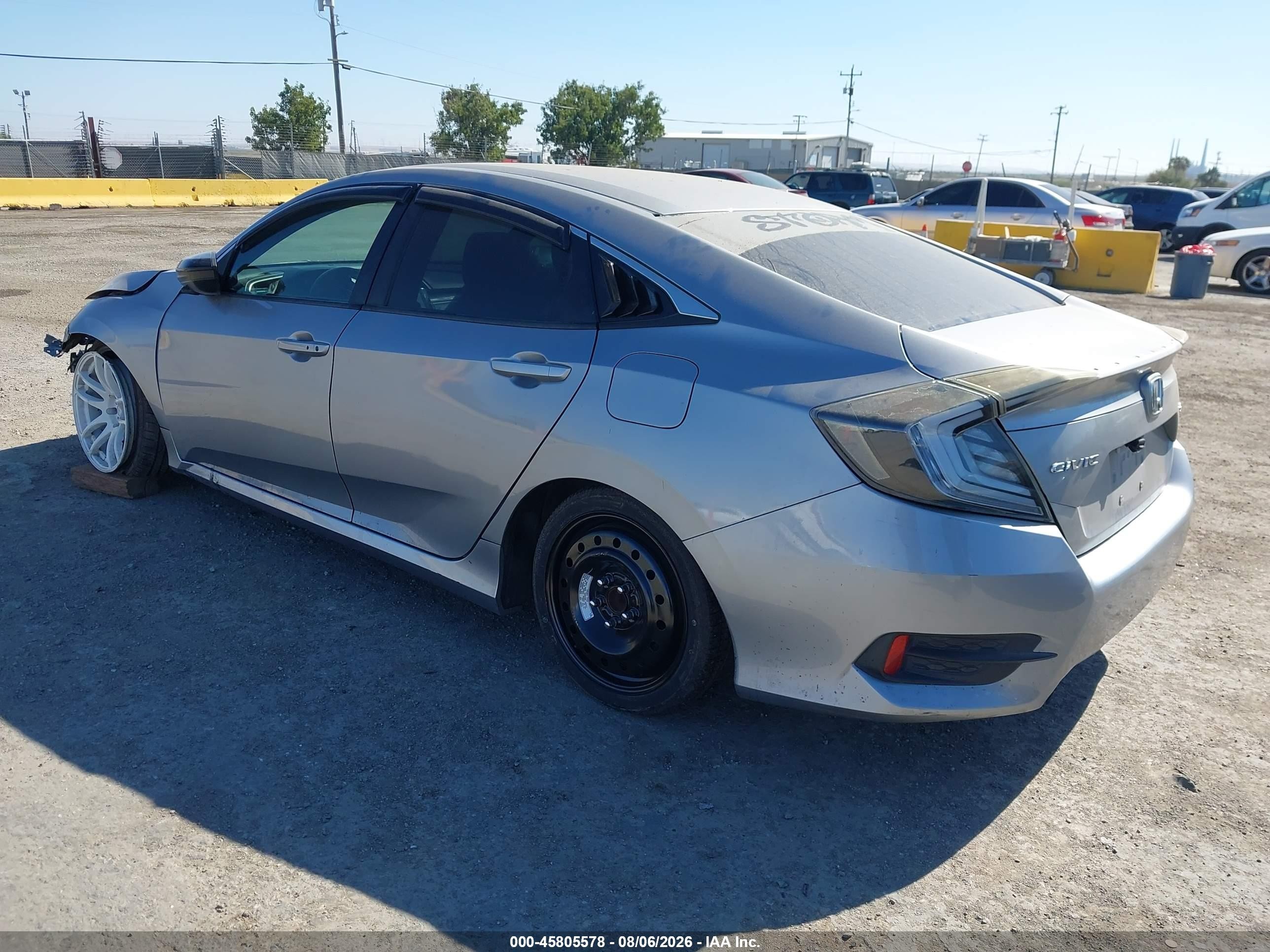 2019 Honda Civic Sport Gray vin: 2HGFC2F8XKH529868