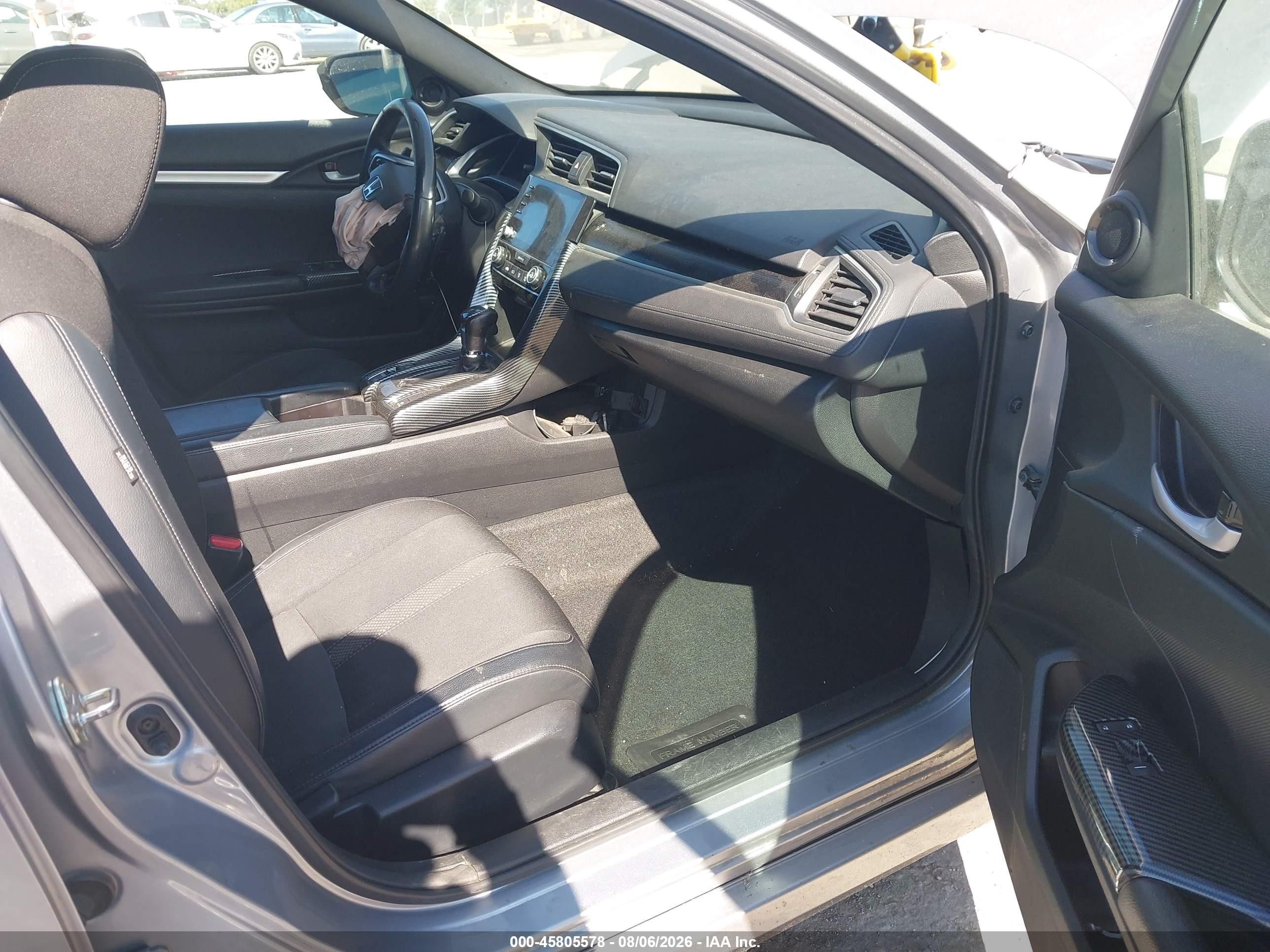 2019 Honda Civic Sport Gray vin: 2HGFC2F8XKH529868