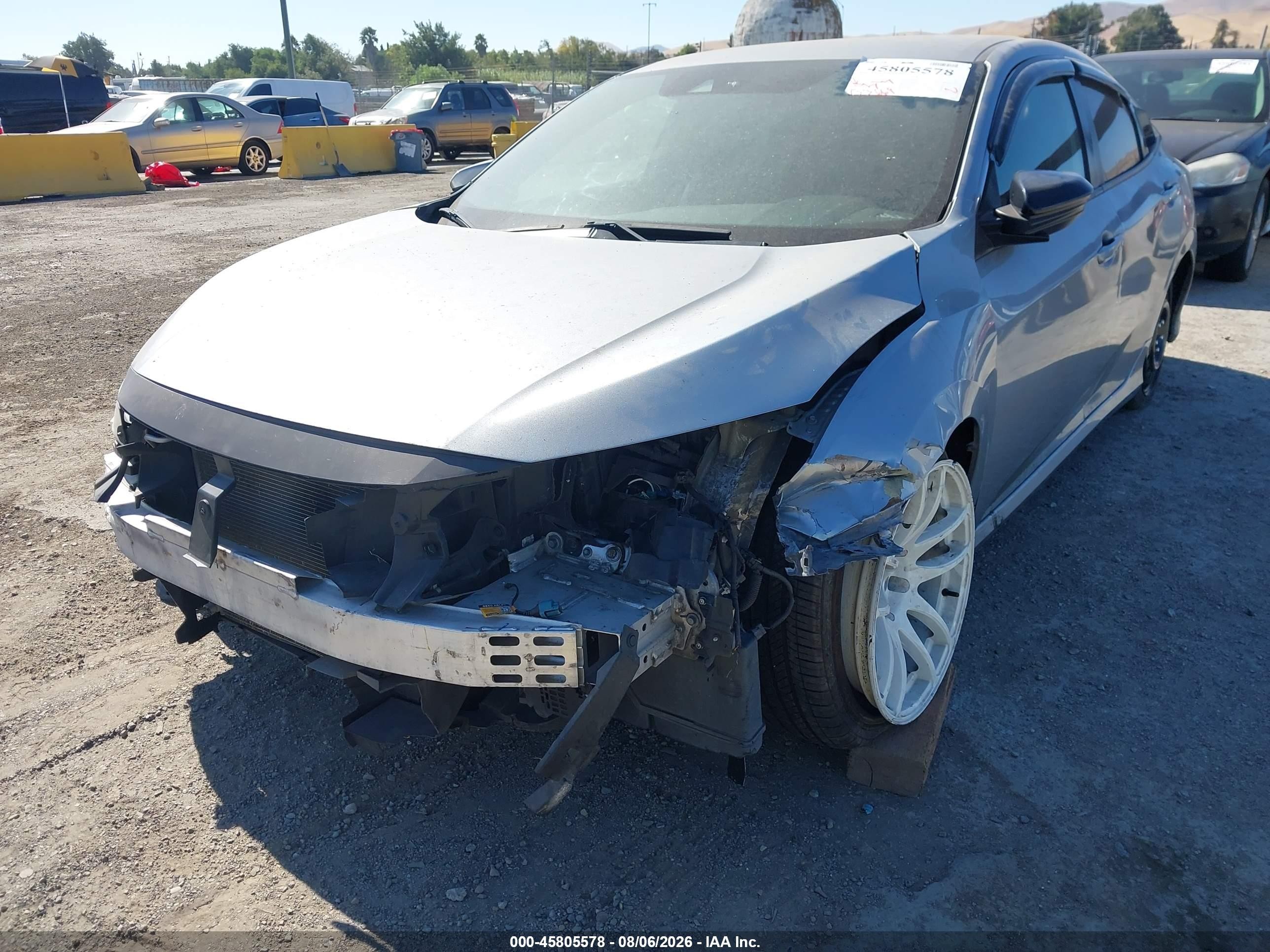 2019 Honda Civic Sport Gray vin: 2HGFC2F8XKH529868