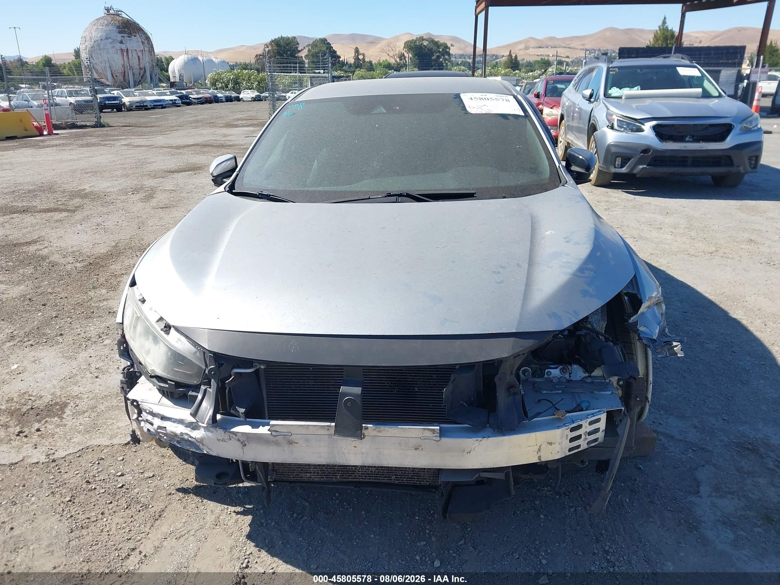 2019 Honda Civic Sport Gray vin: 2HGFC2F8XKH529868