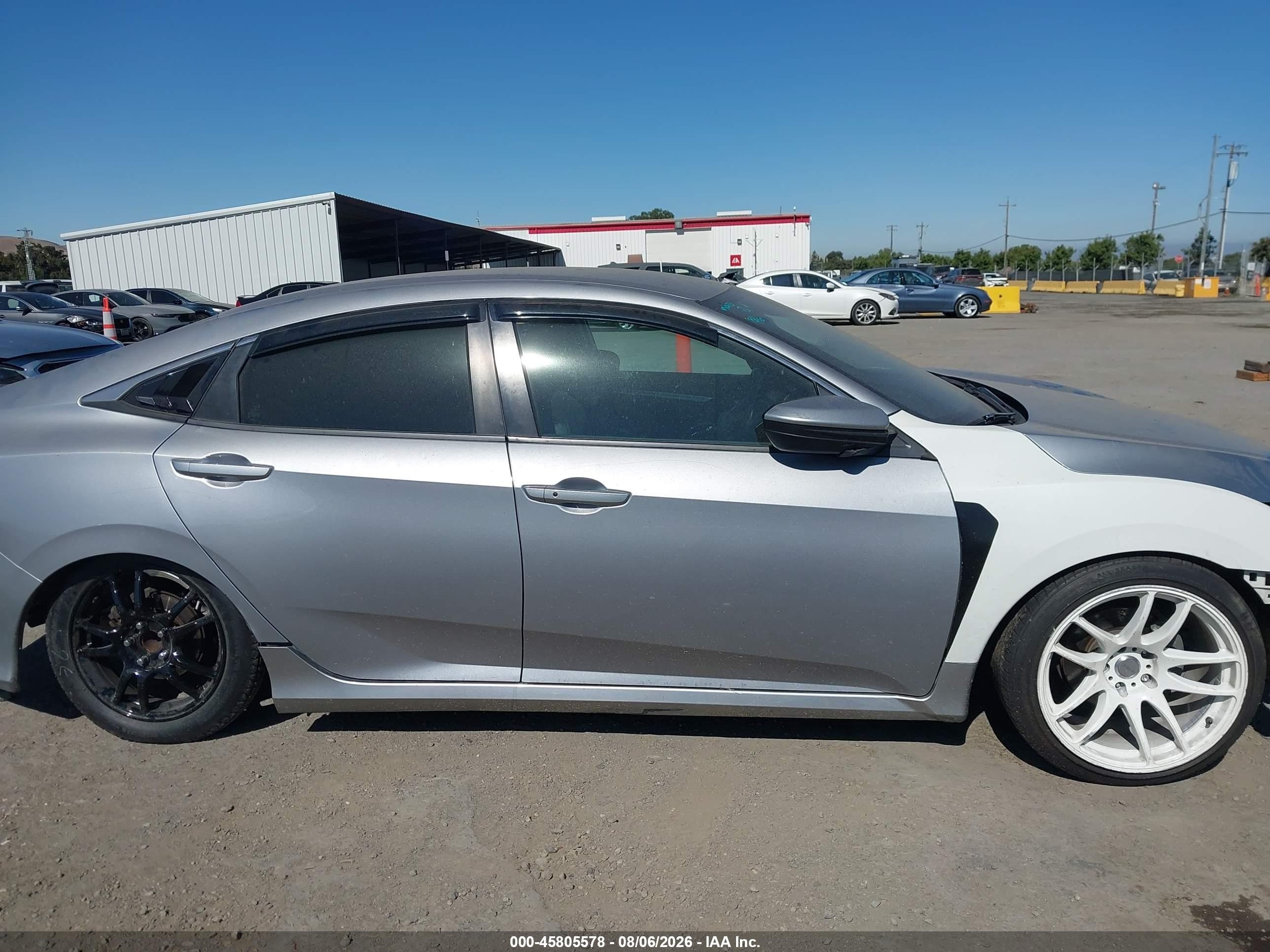 2019 Honda Civic Sport Gray vin: 2HGFC2F8XKH529868