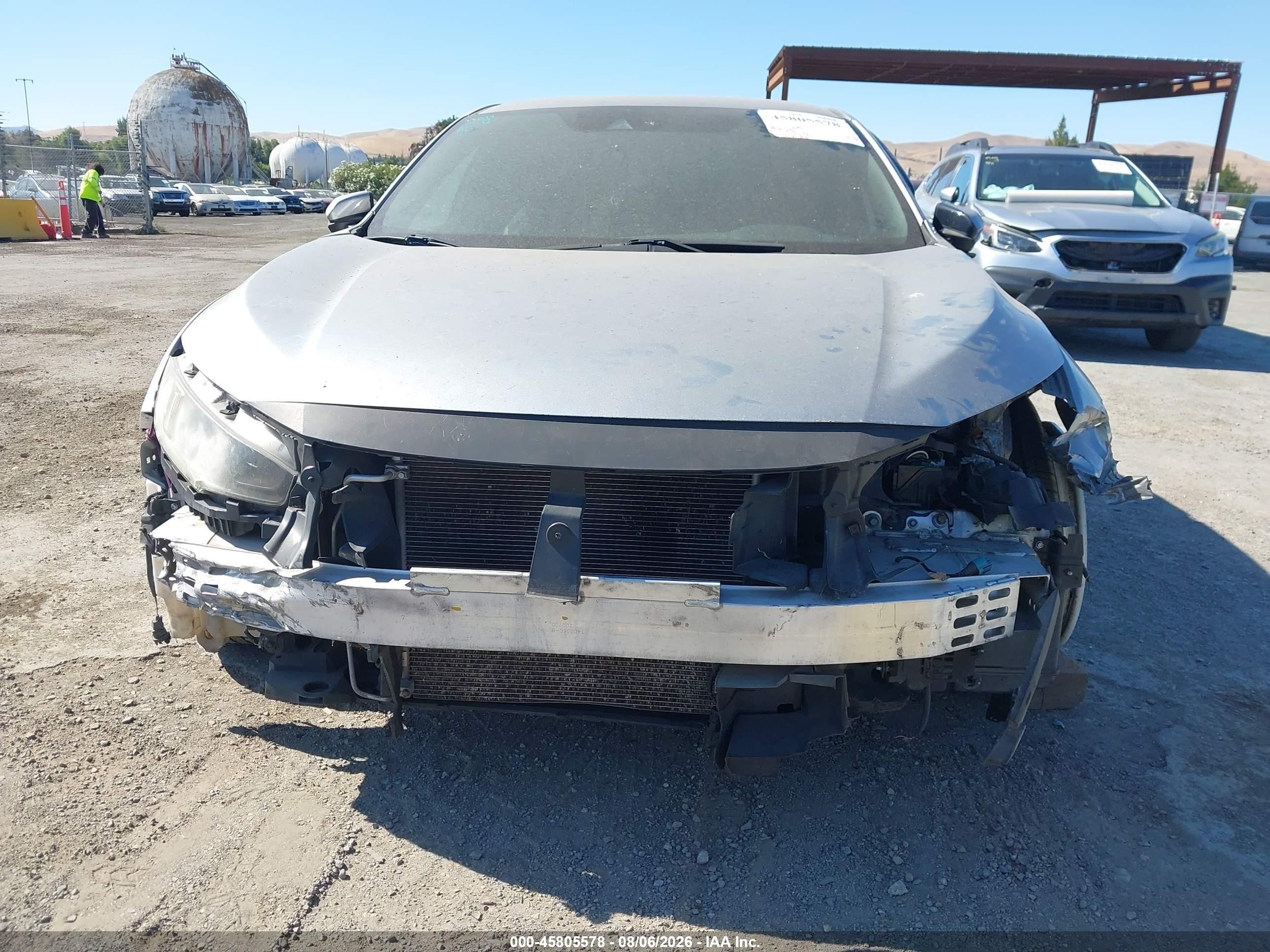 2019 Honda Civic Sport Gray vin: 2HGFC2F8XKH529868