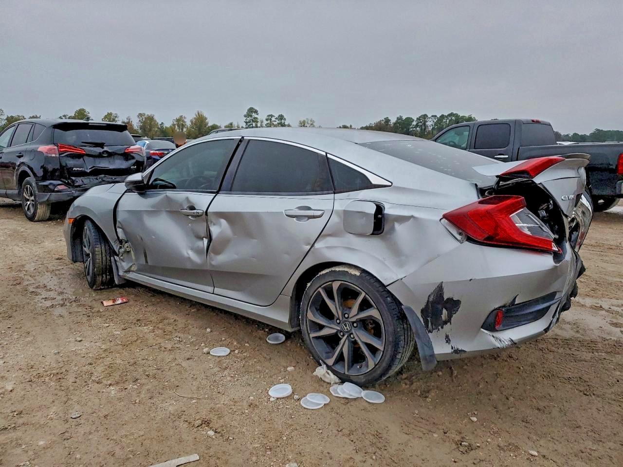 2020 Honda Civic Sport Silver vin: 2HGFC2F8XLH503966
