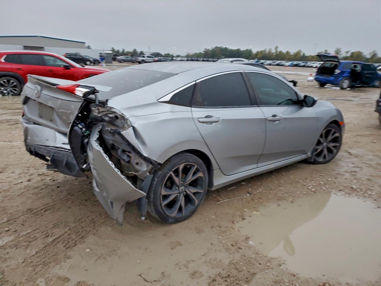 2020 Honda Civic Sport Silver vin: 2HGFC2F8XLH503966