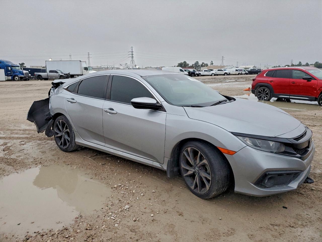 2020 Honda Civic Sport Silver vin: 2HGFC2F8XLH503966