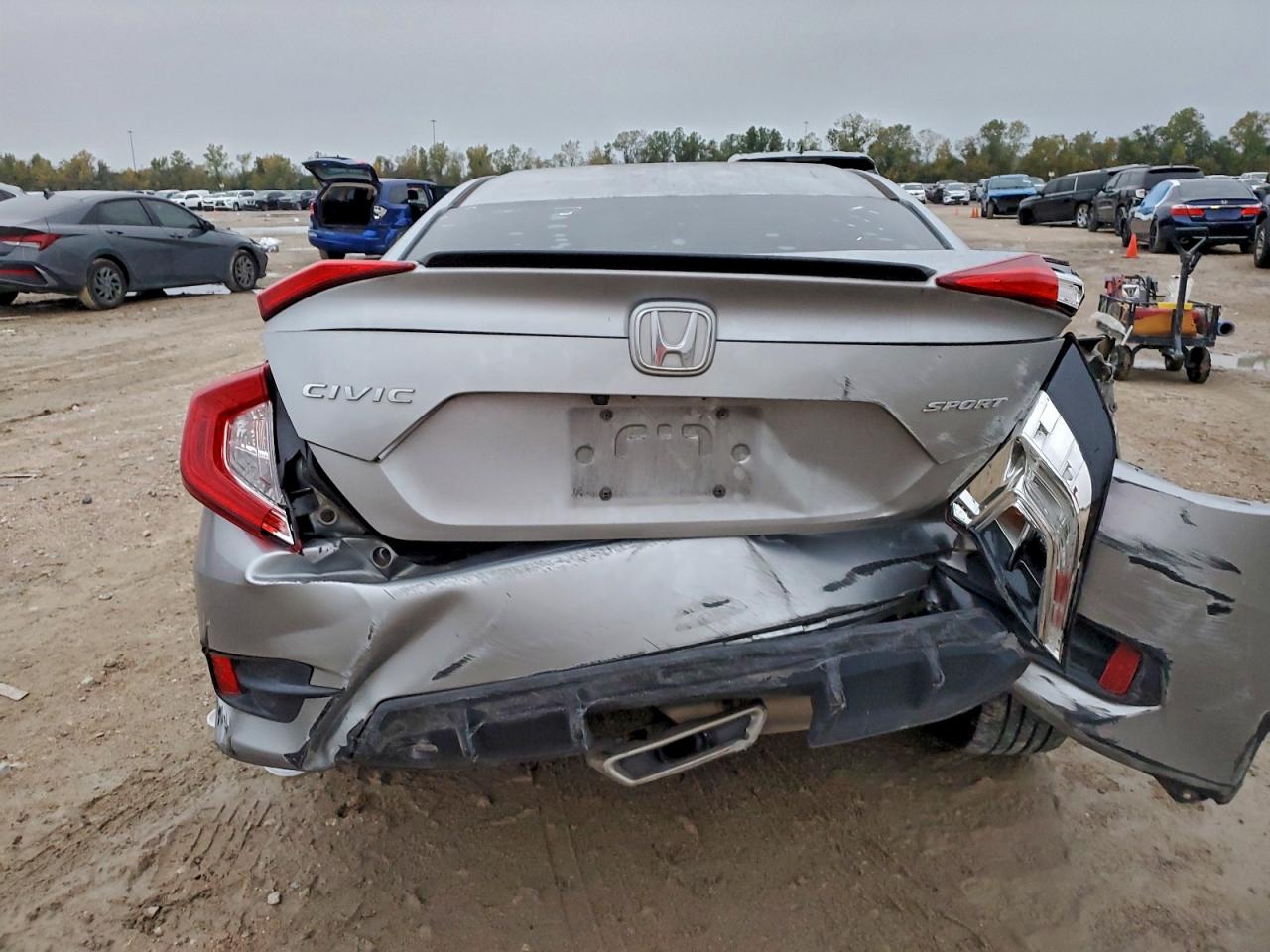 2020 Honda Civic Sport Silver vin: 2HGFC2F8XLH503966