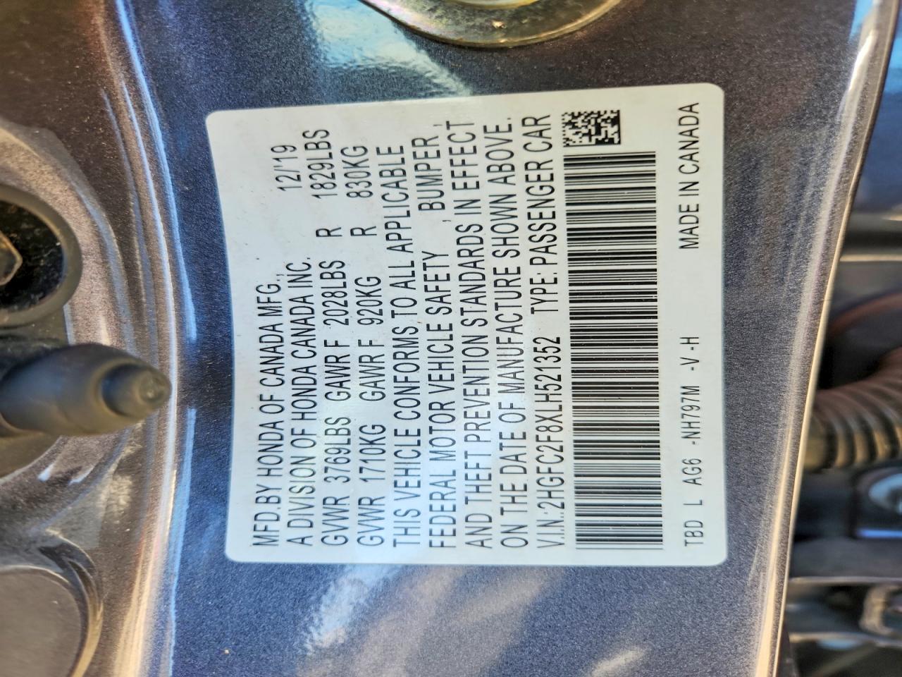 2020 Honda Civic Sport Gray vin: 2HGFC2F8XLH521352