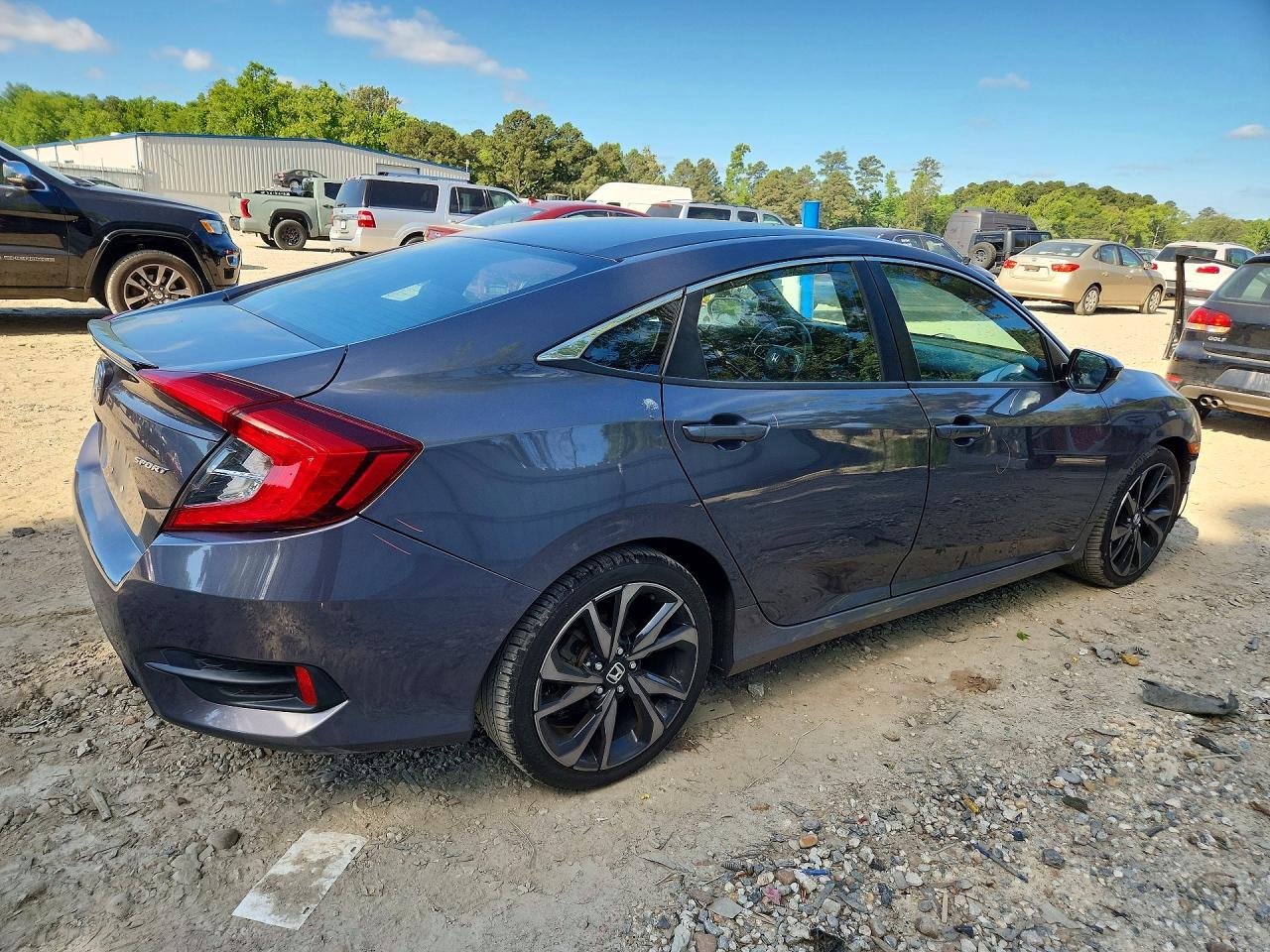 2020 Honda Civic Sport Gray vin: 2HGFC2F8XLH521352