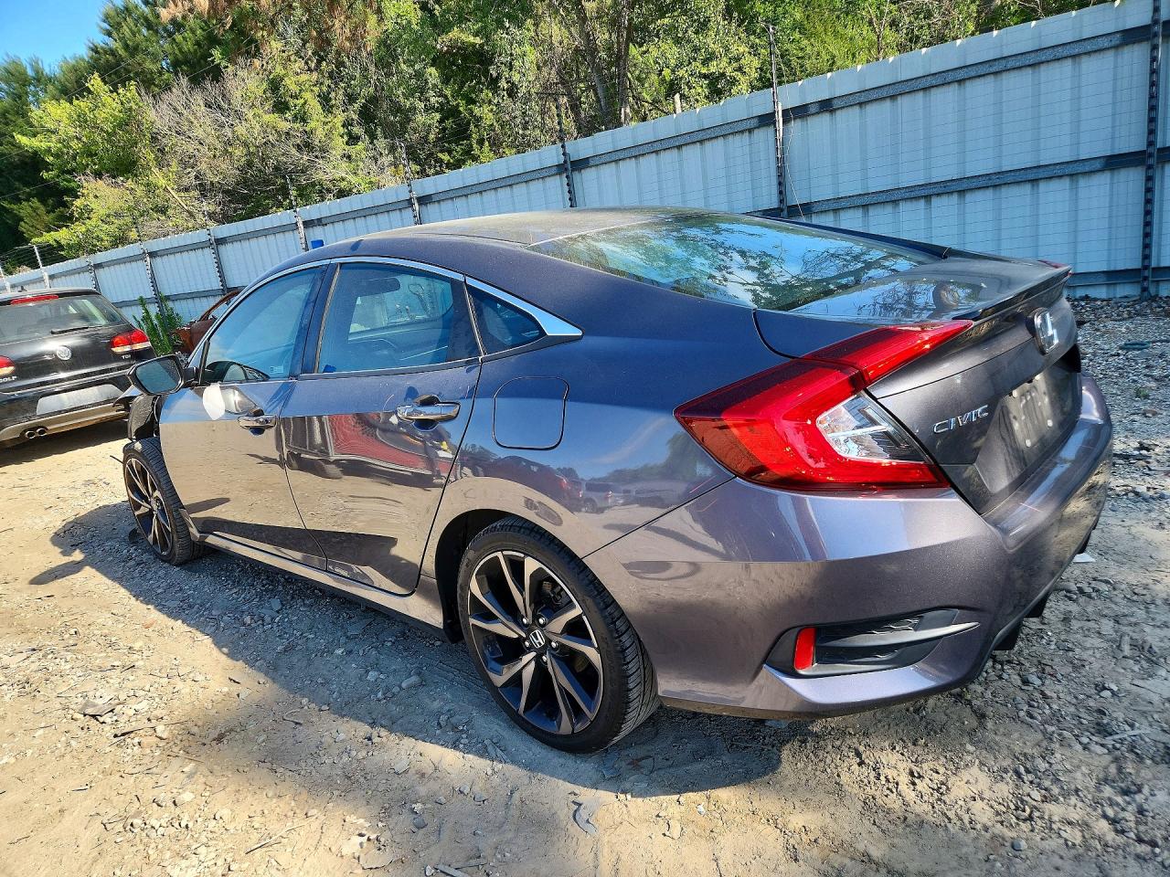 2020 Honda Civic Sport Gray vin: 2HGFC2F8XLH521352