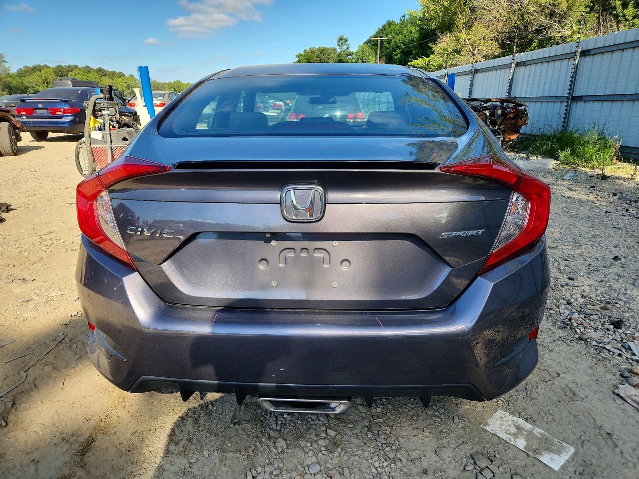 2020 Honda Civic Sport Gray vin: 2HGFC2F8XLH521352