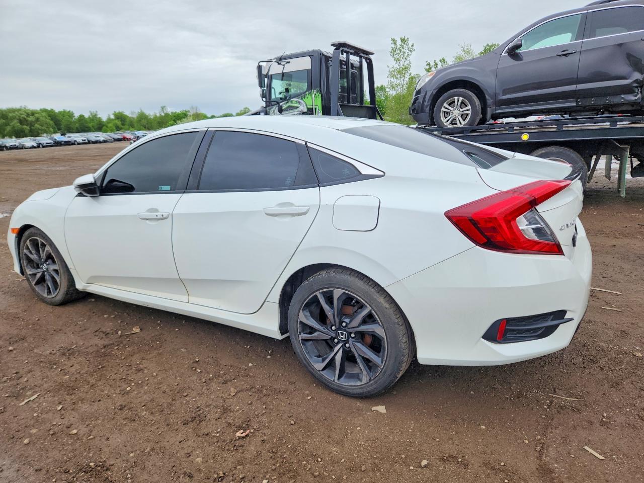 2020 Honda Civic Sport White vin: 2HGFC2F8XLH544517