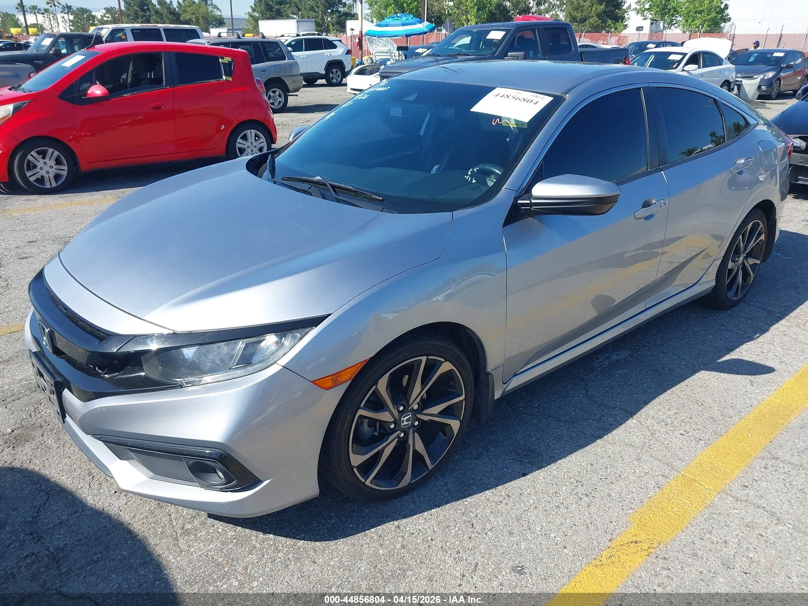 2021 Honda Civic Sport Серебряный vin: 2HGFC2F8XMH506884
