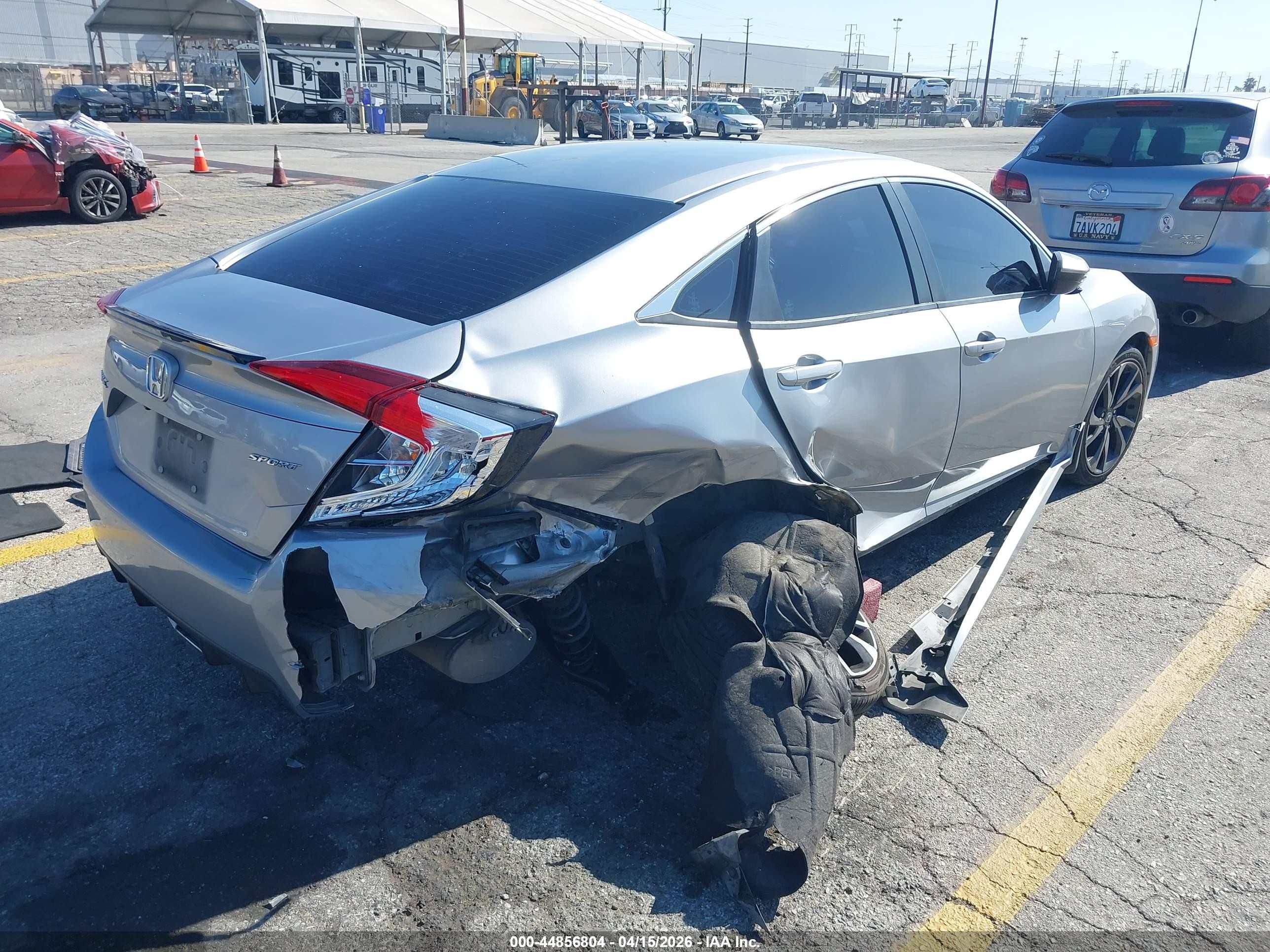 2021 Honda Civic Sport Серебряный vin: 2HGFC2F8XMH506884
