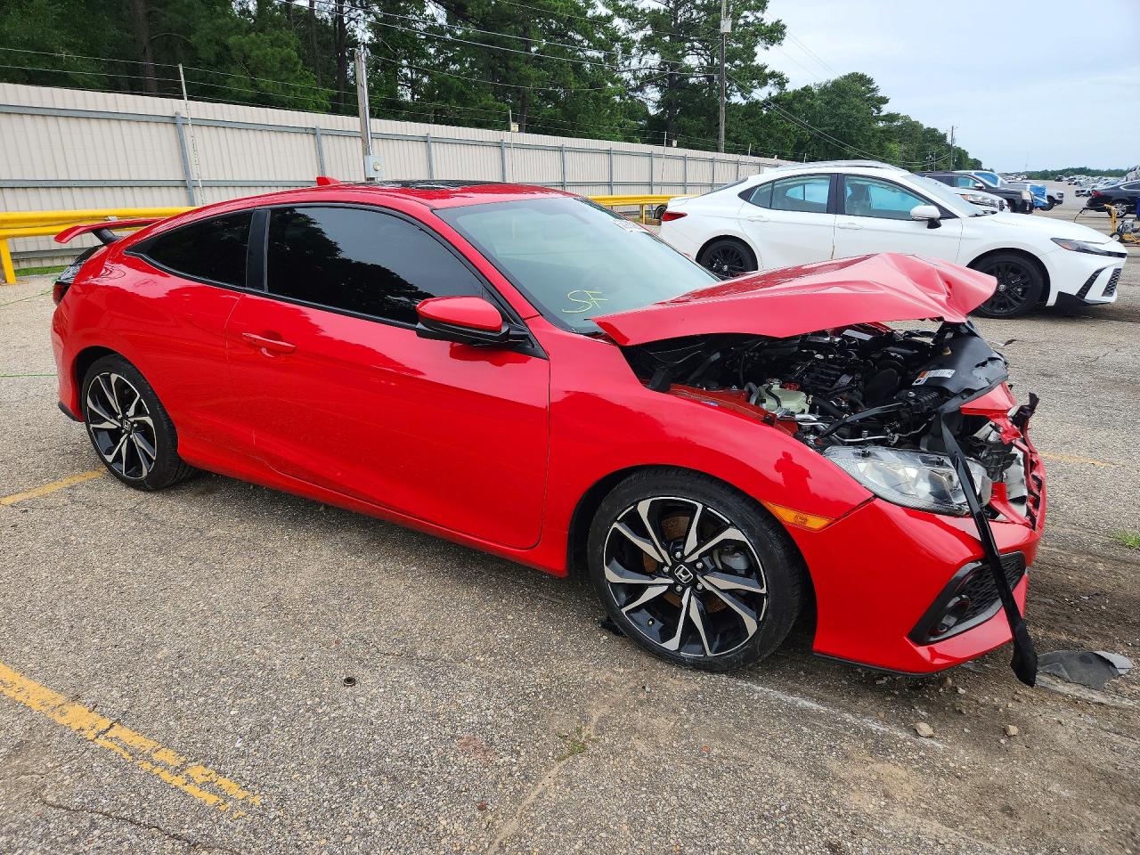 2018 Honda Civic Si Red vin: 2HGFC3A52JH756117