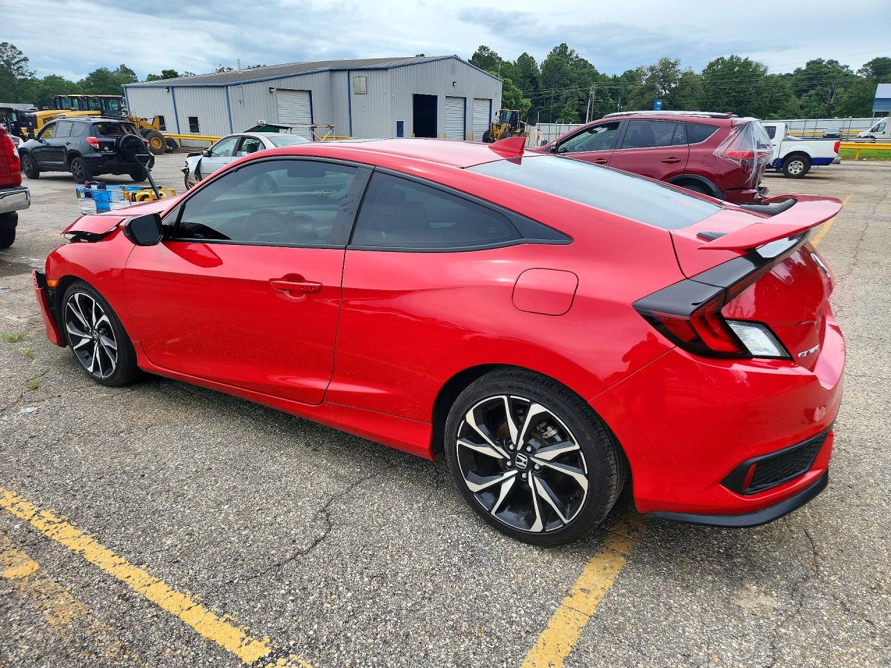 2018 Honda Civic Si Red vin: 2HGFC3A52JH756117