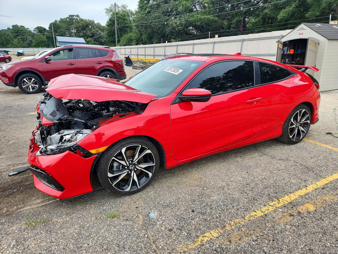 2018 Honda Civic Si Red vin: 2HGFC3A52JH756117