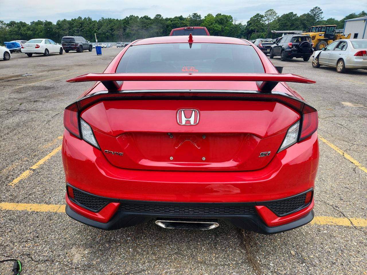 2018 Honda Civic Si Red vin: 2HGFC3A52JH756117