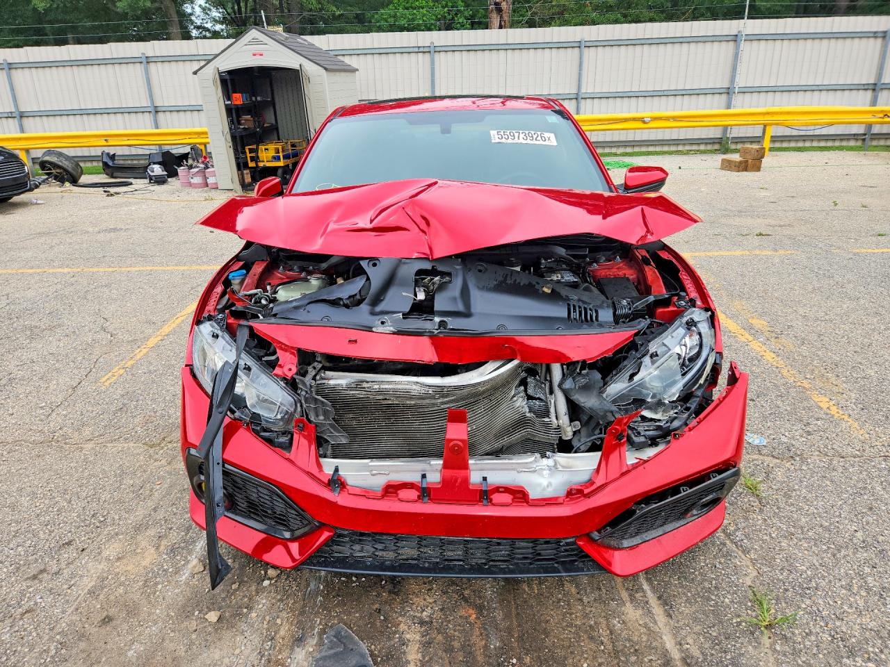 2018 Honda Civic Si Red vin: 2HGFC3A52JH756117