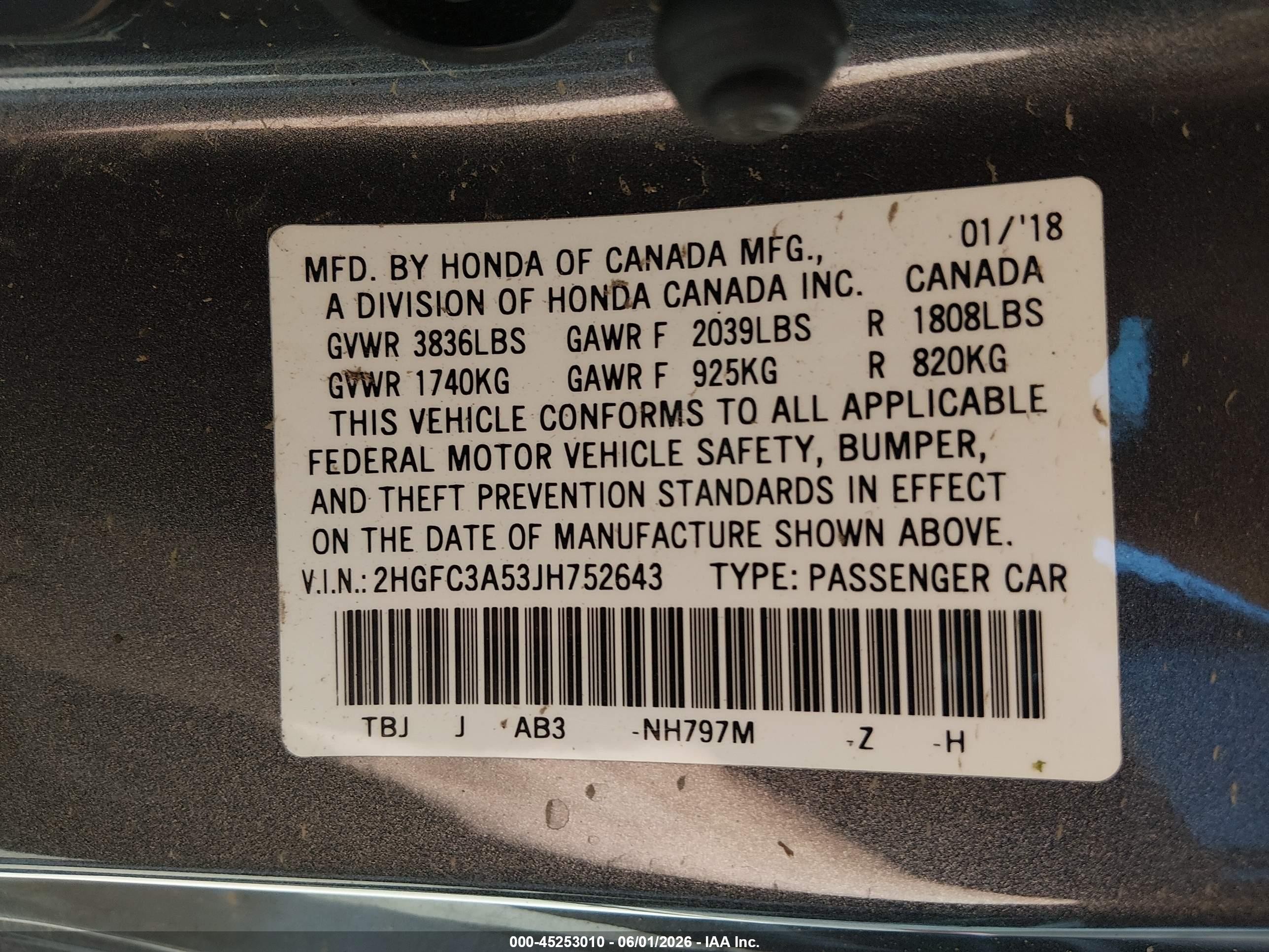 2018 Honda Civic Si Gray vin: 2HGFC3A53JH752643