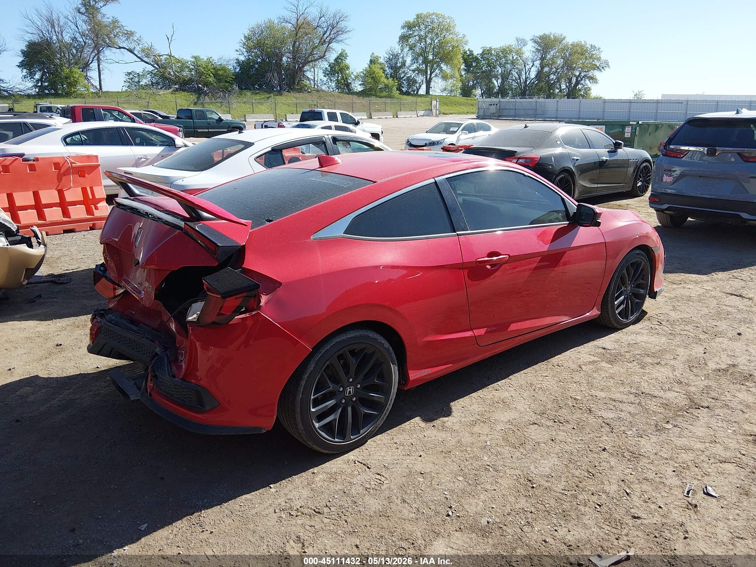 2020 Honda Civic Si Coupe Red vin: 2HGFC3A53LH753679