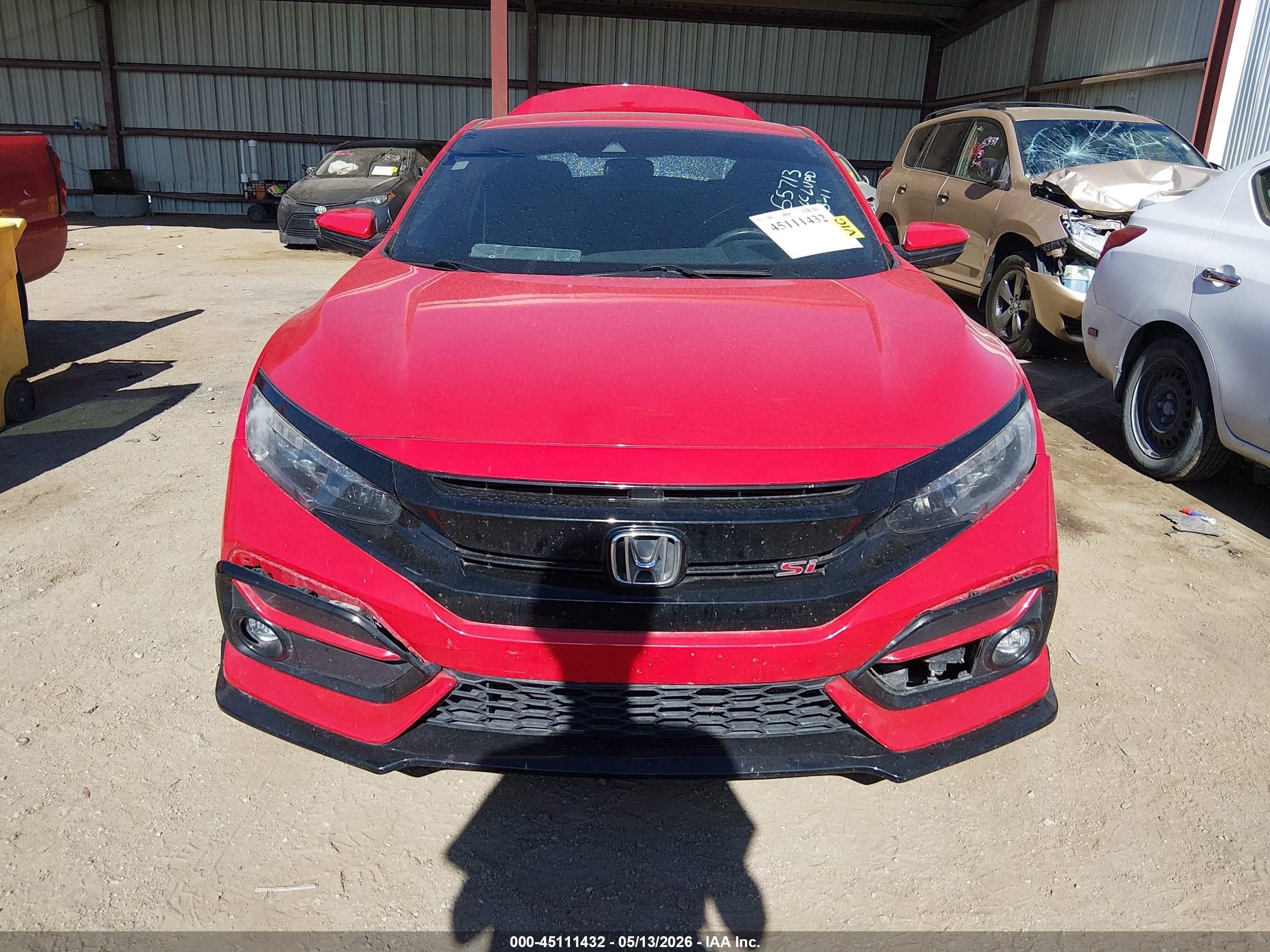 2020 Honda Civic Si Coupe Red vin: 2HGFC3A53LH753679