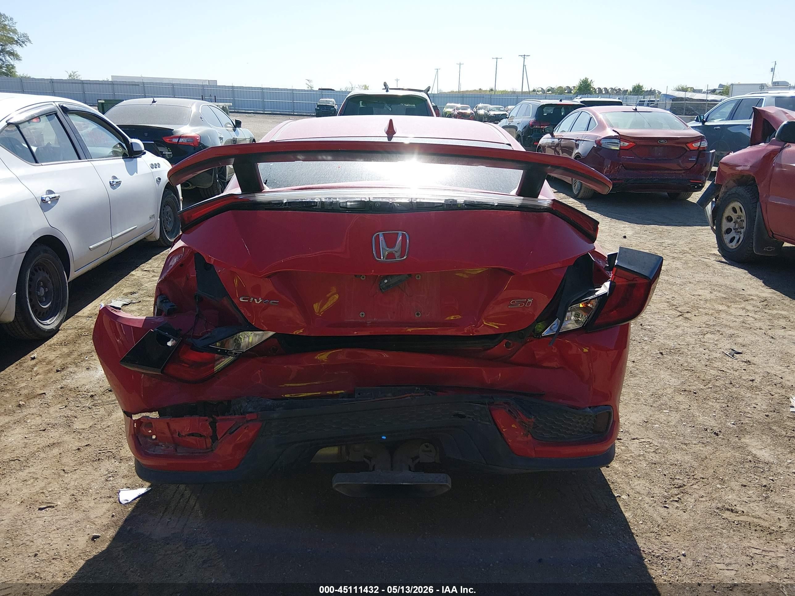 2020 Honda Civic Si Coupe Red vin: 2HGFC3A53LH753679