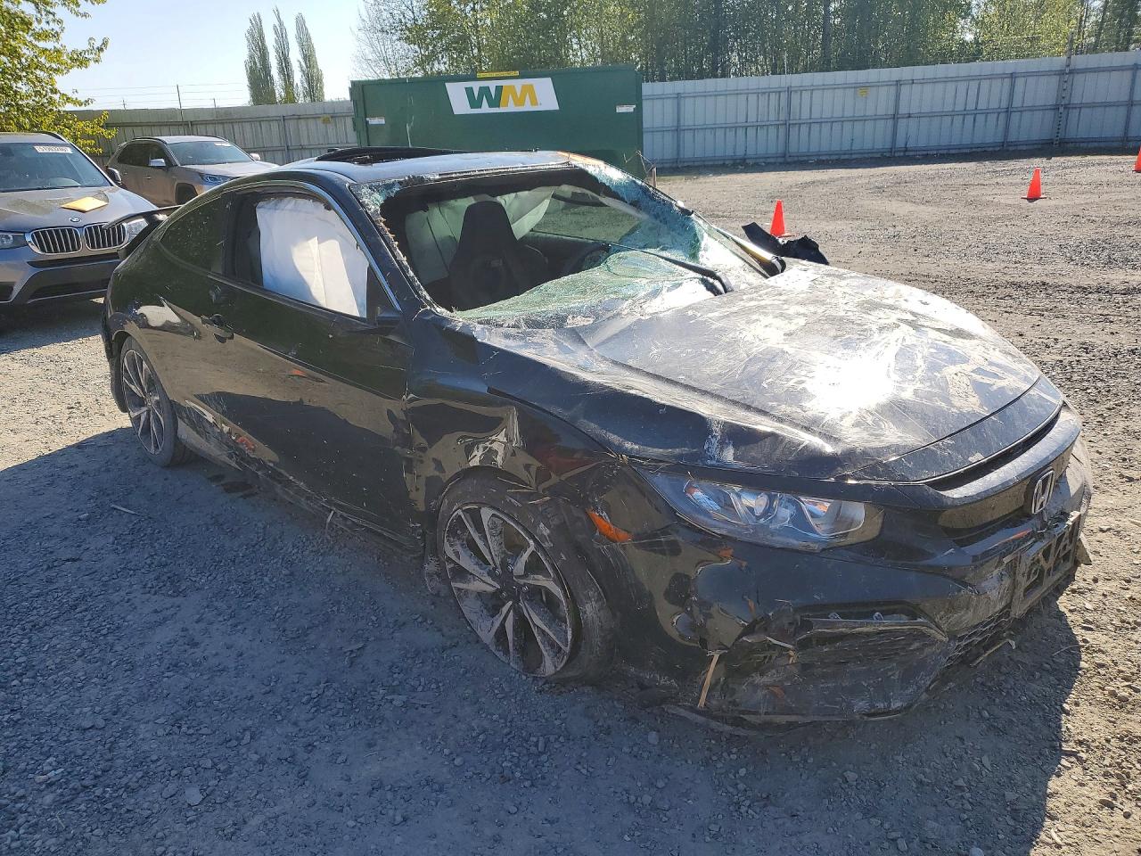 2017 Honda Civic Si Black vin: 2HGFC3A54HH751236