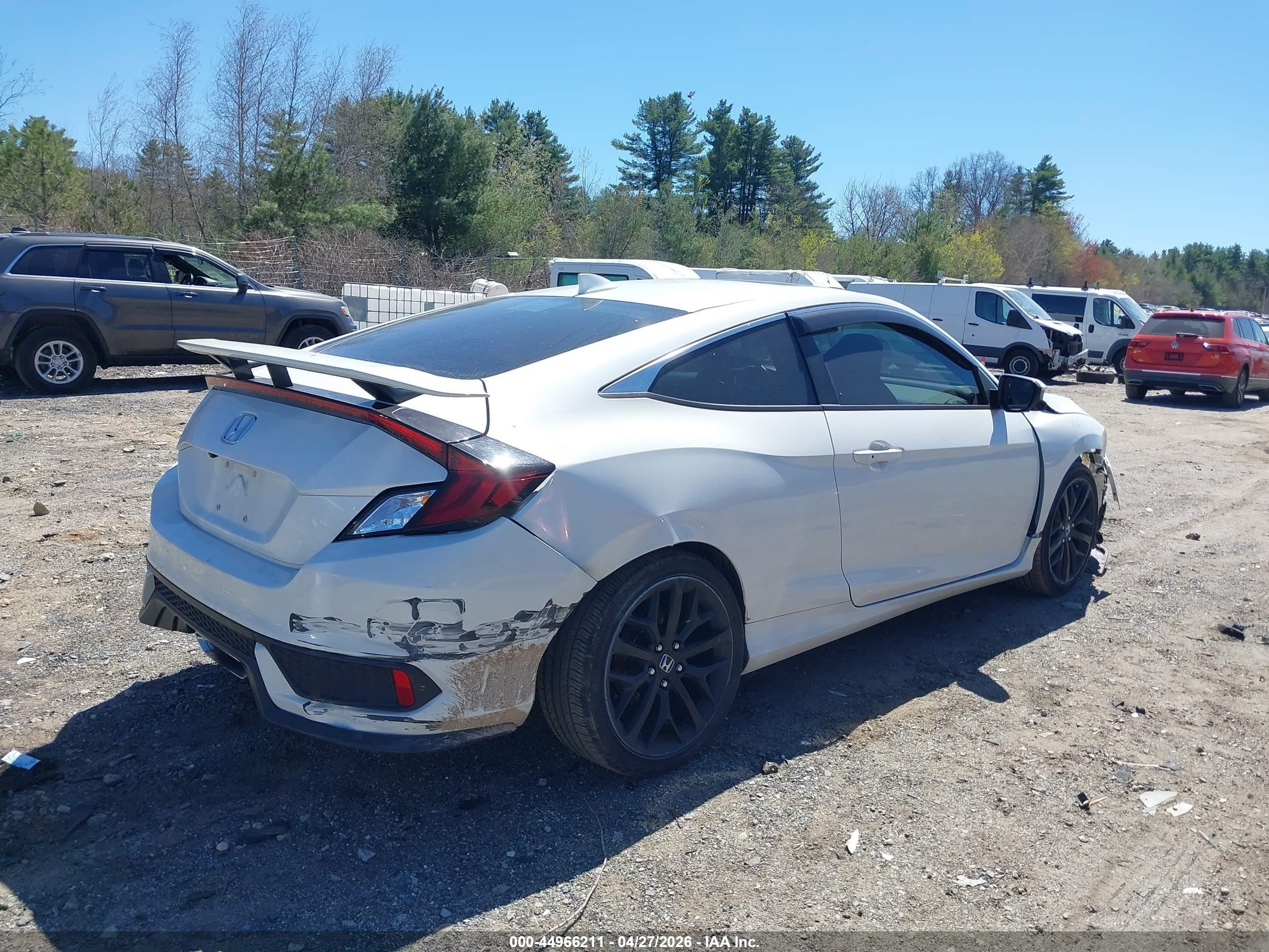 2020 Honda Civic Si Coupe White vin: 2HGFC3A54LH751228