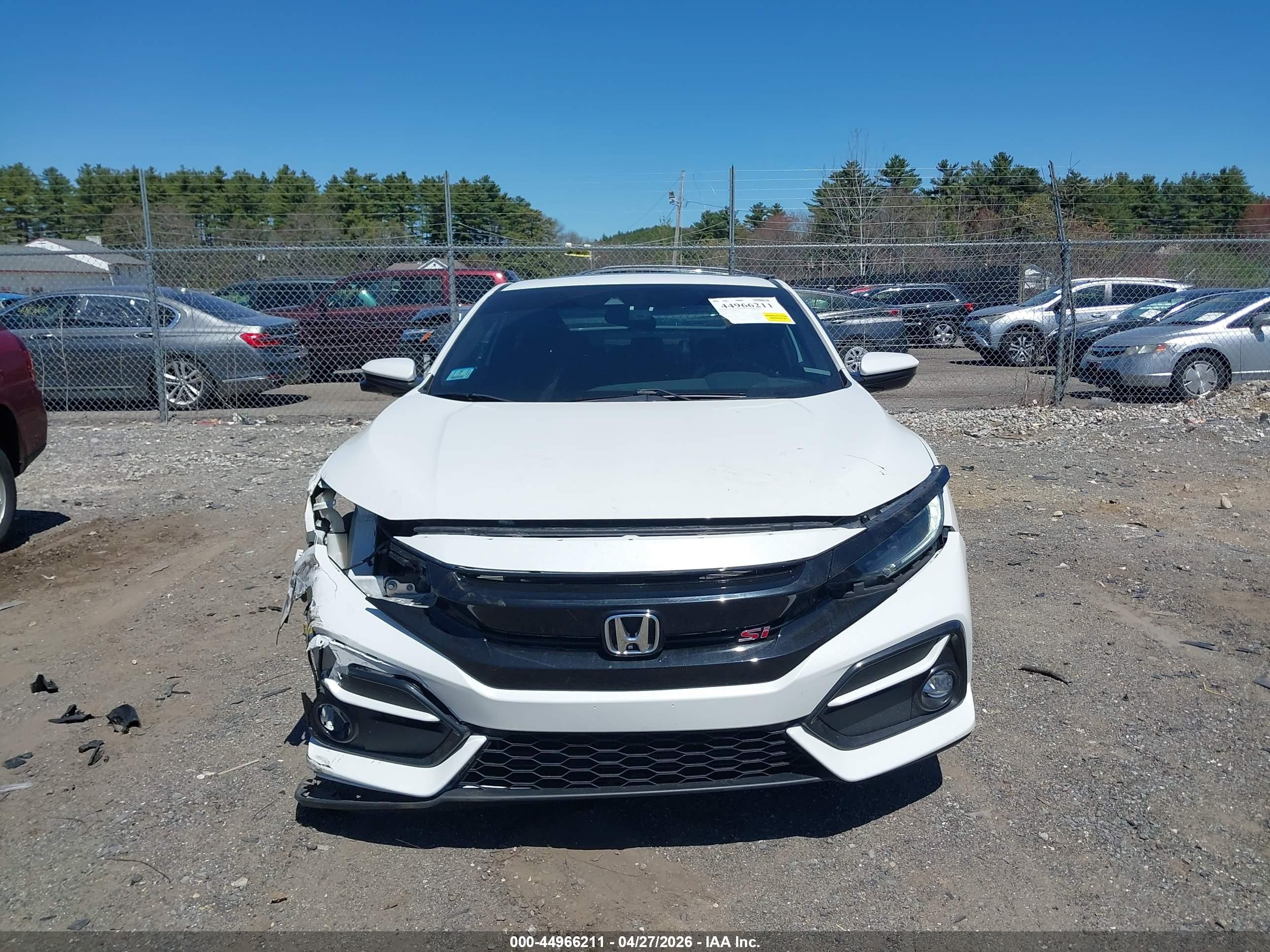 2020 Honda Civic Si Coupe White vin: 2HGFC3A54LH751228
