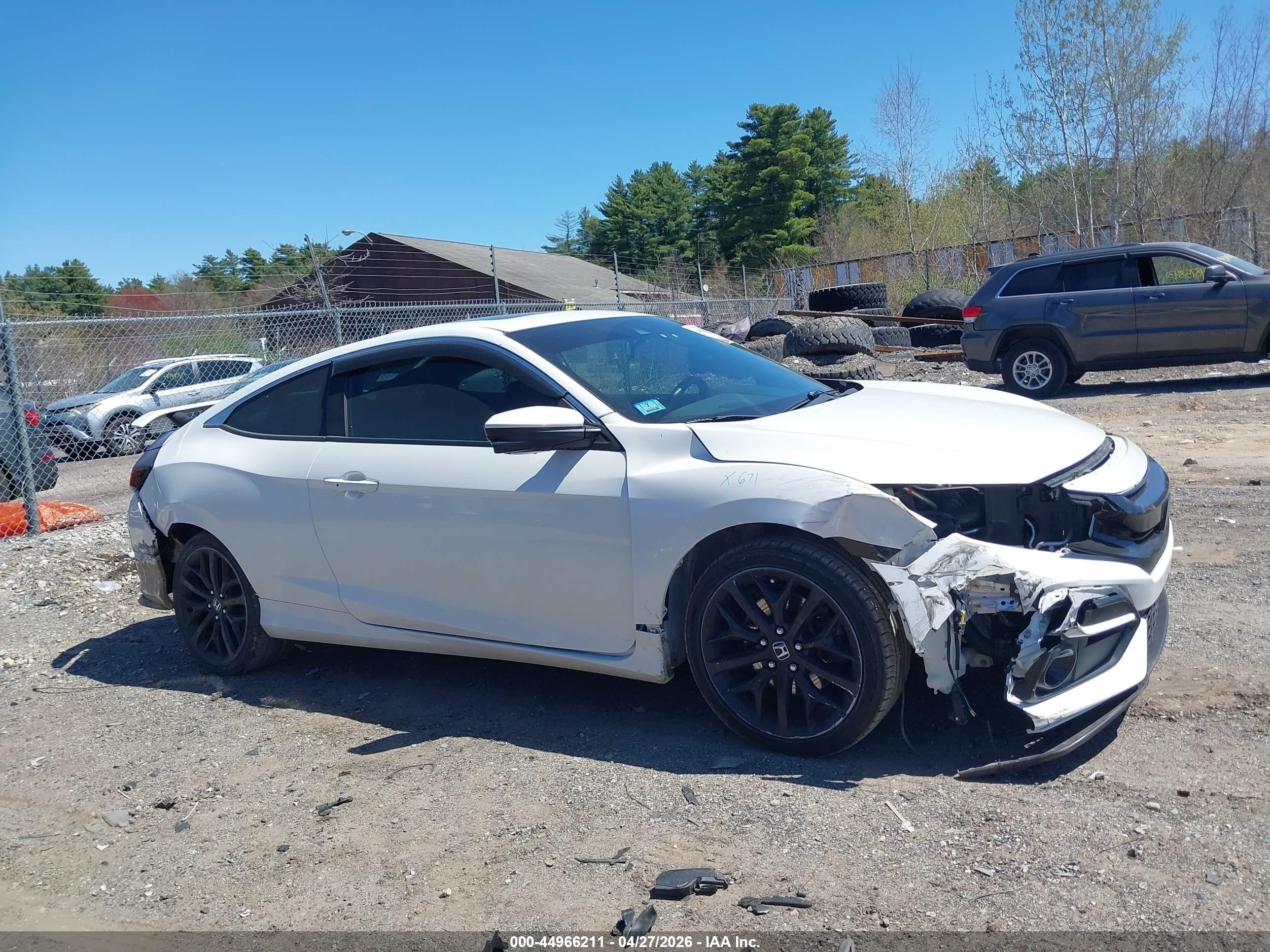 2020 Honda Civic Si Coupe White vin: 2HGFC3A54LH751228
