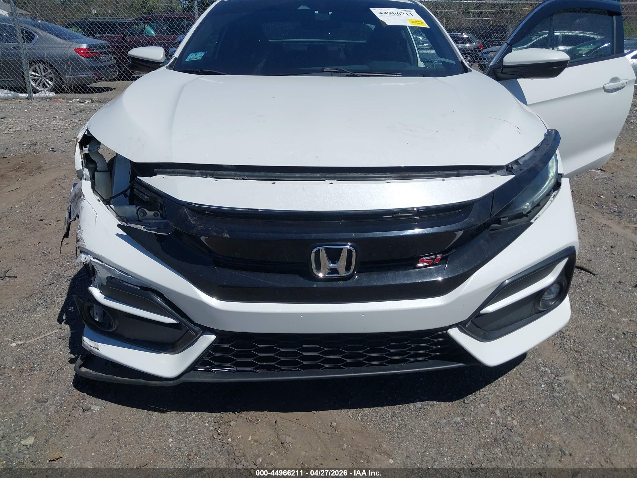 2020 Honda Civic Si Coupe White vin: 2HGFC3A54LH751228