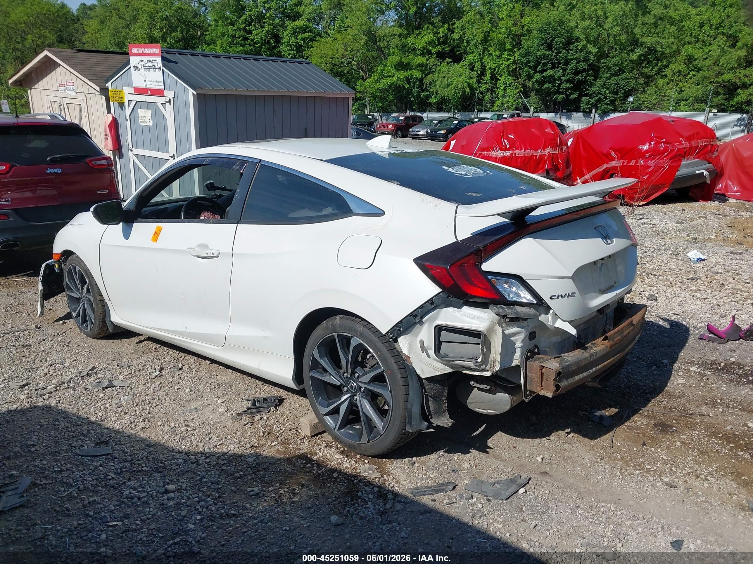 2018 Honda Civic Si White vin: 2HGFC3A55JH751736