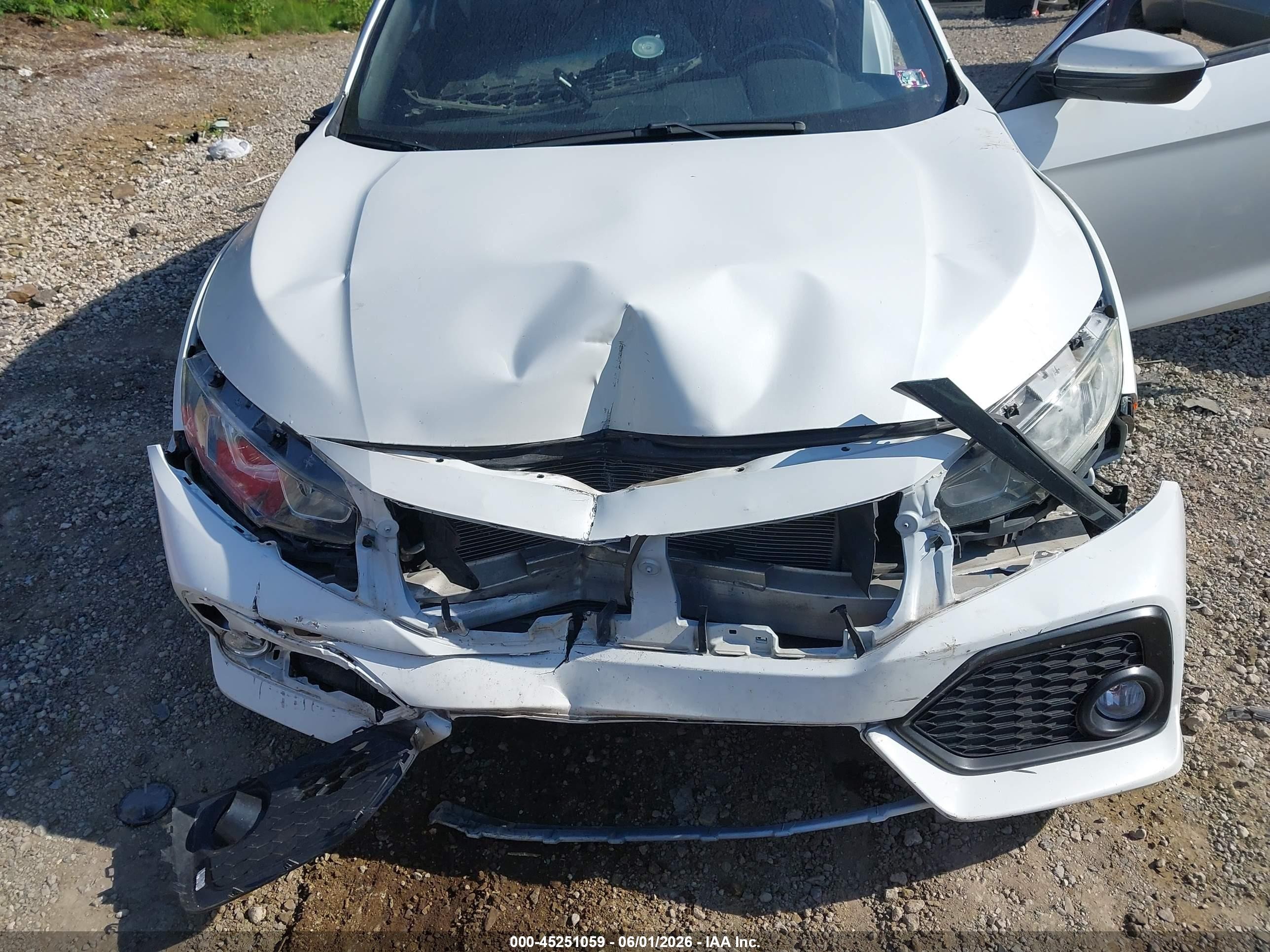 2018 Honda Civic Si White vin: 2HGFC3A55JH751736