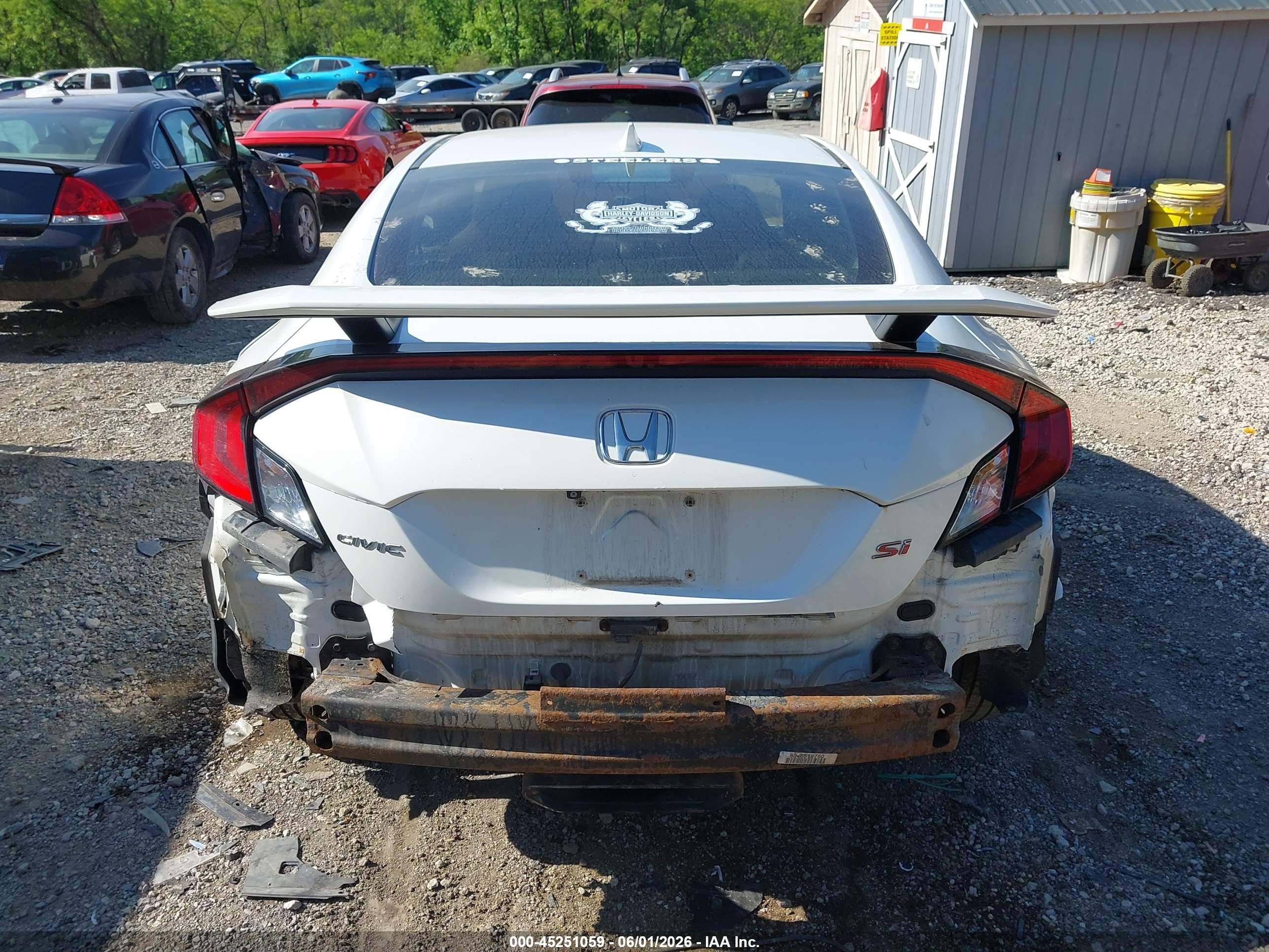2018 Honda Civic Si White vin: 2HGFC3A55JH751736
