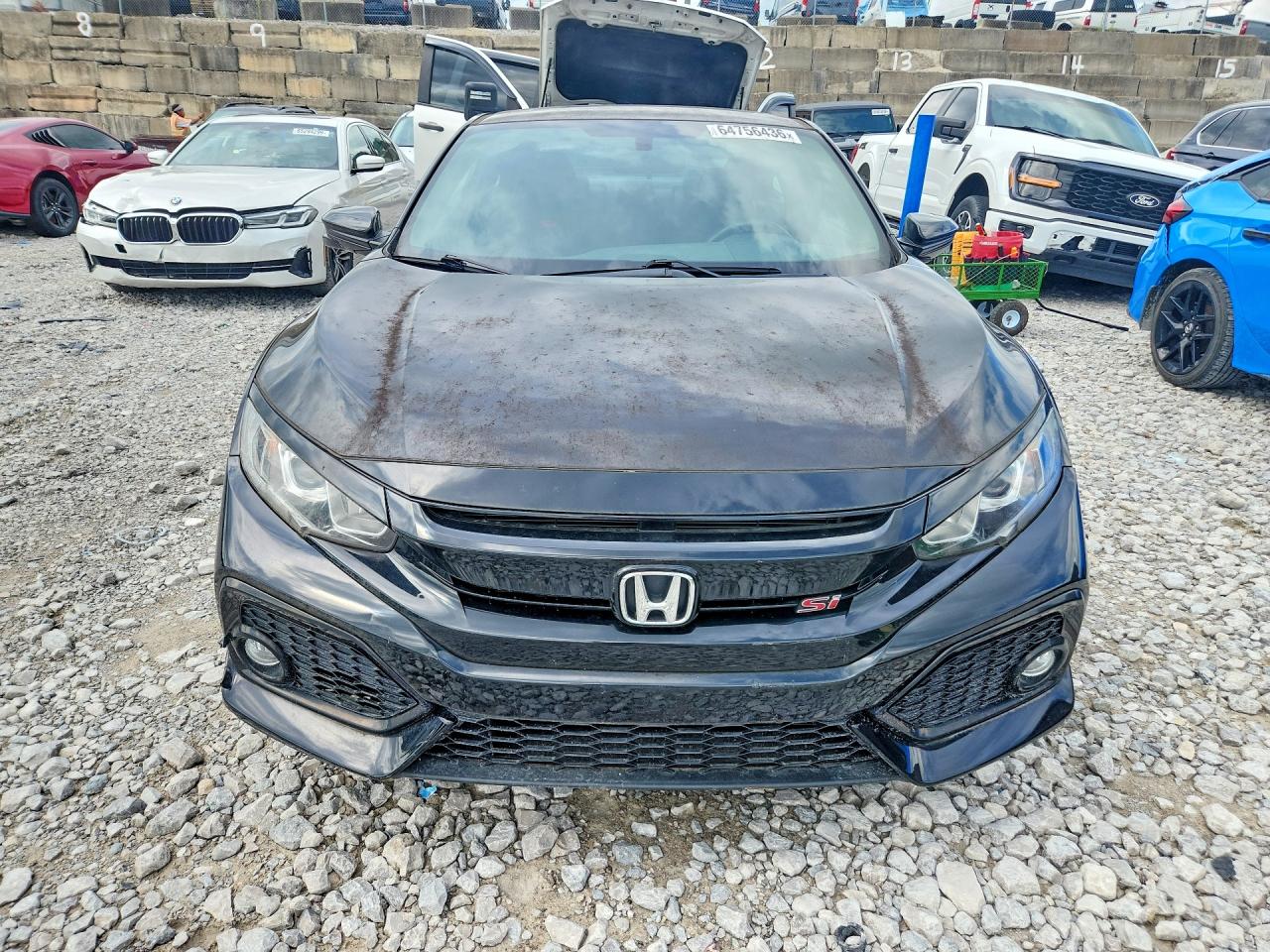 2018 Honda Civic Si Черный vin: 2HGFC3A56JH754662